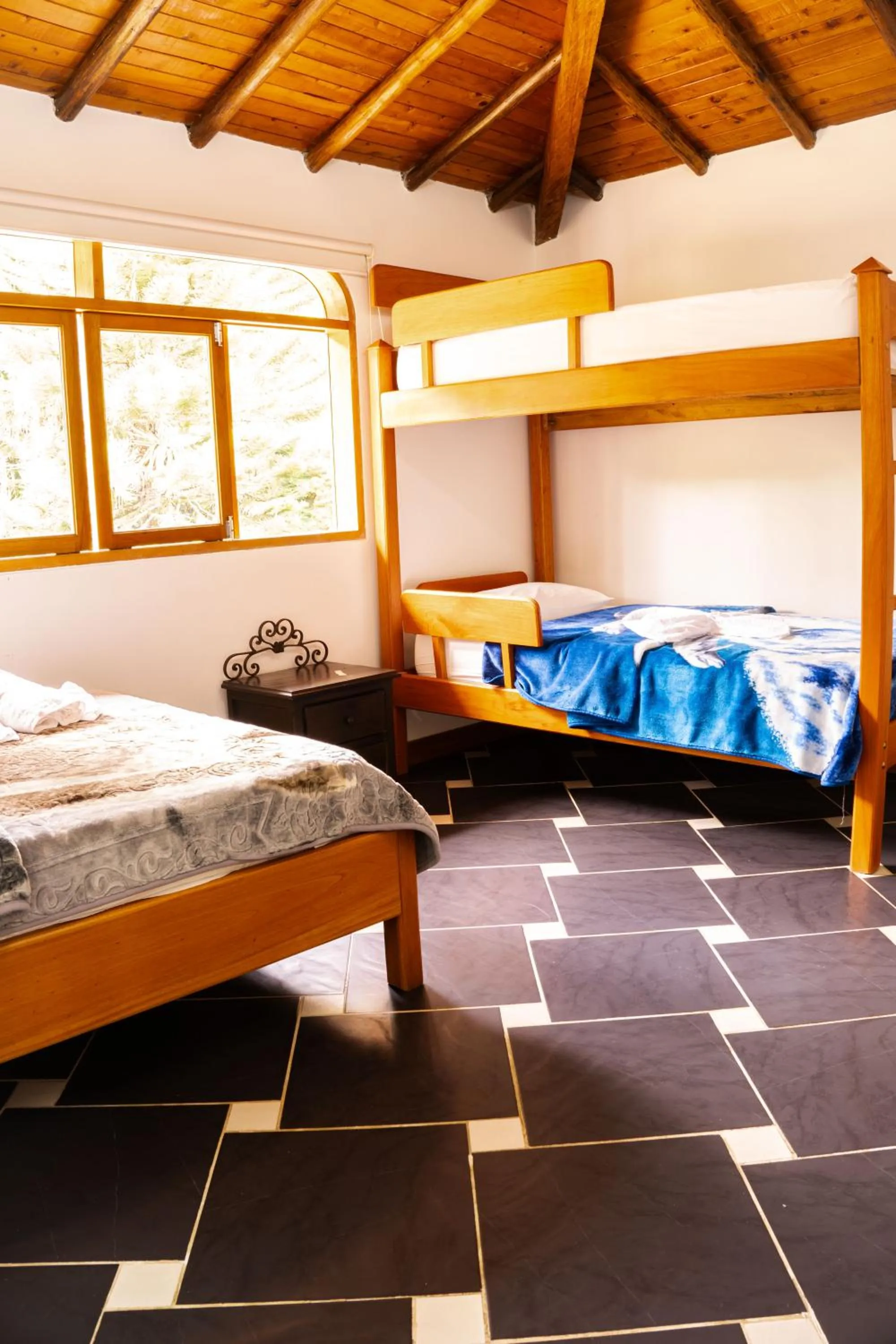 Bed in Hotel Casa Linda Guatape