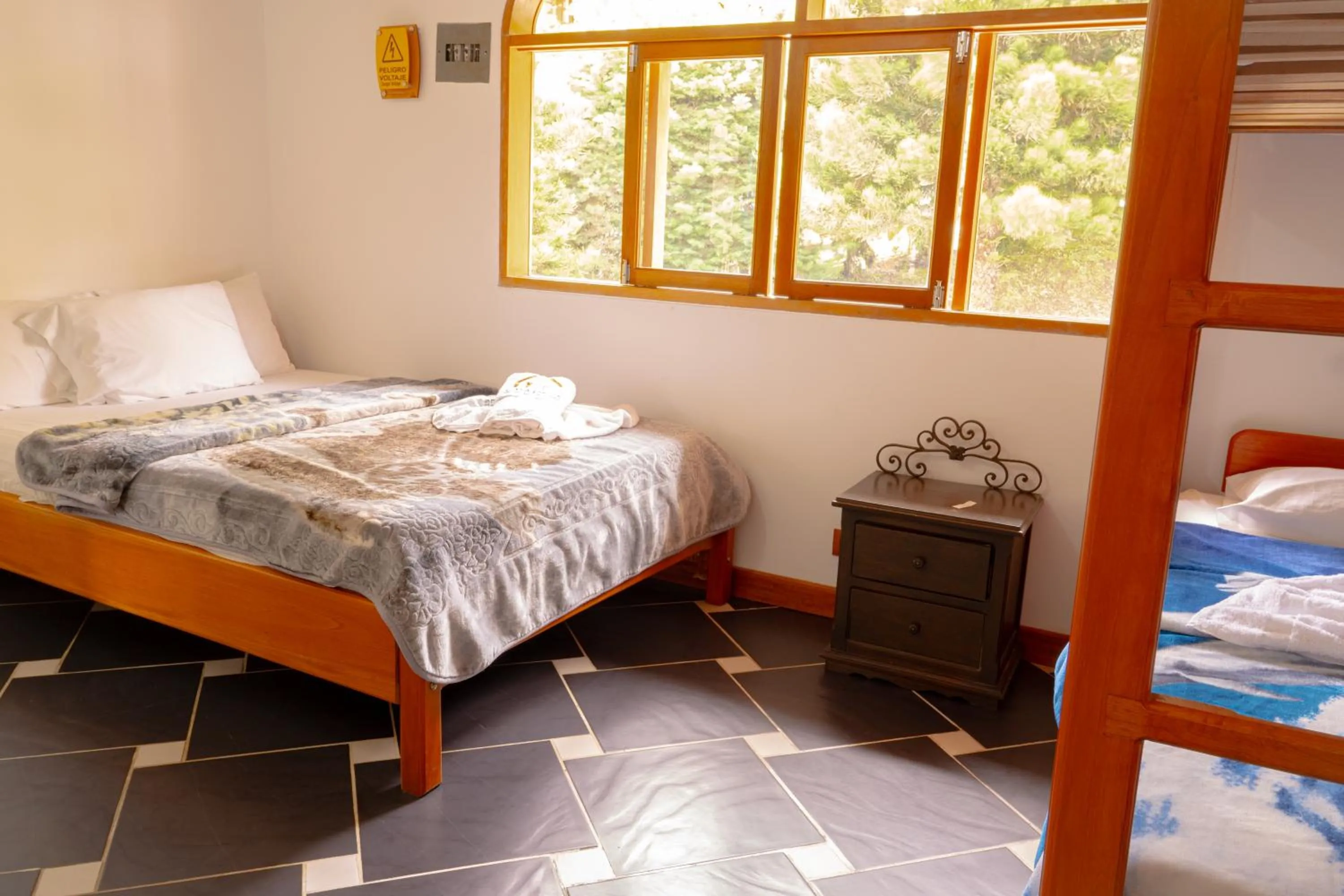 Bed in Hotel Casa Linda Guatape