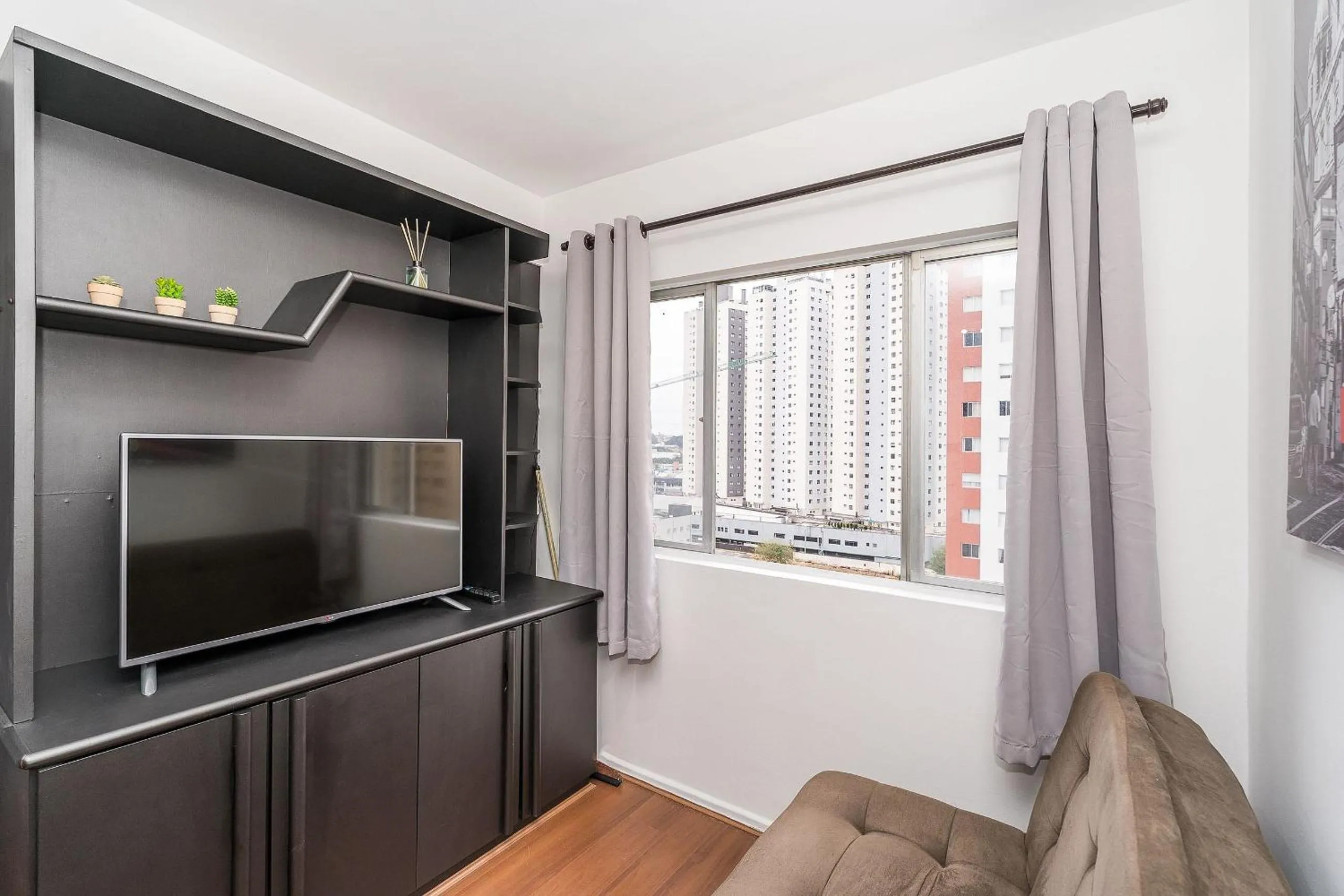 Living room in Prédio fantástico no bairro mais requisitado de Curitiba