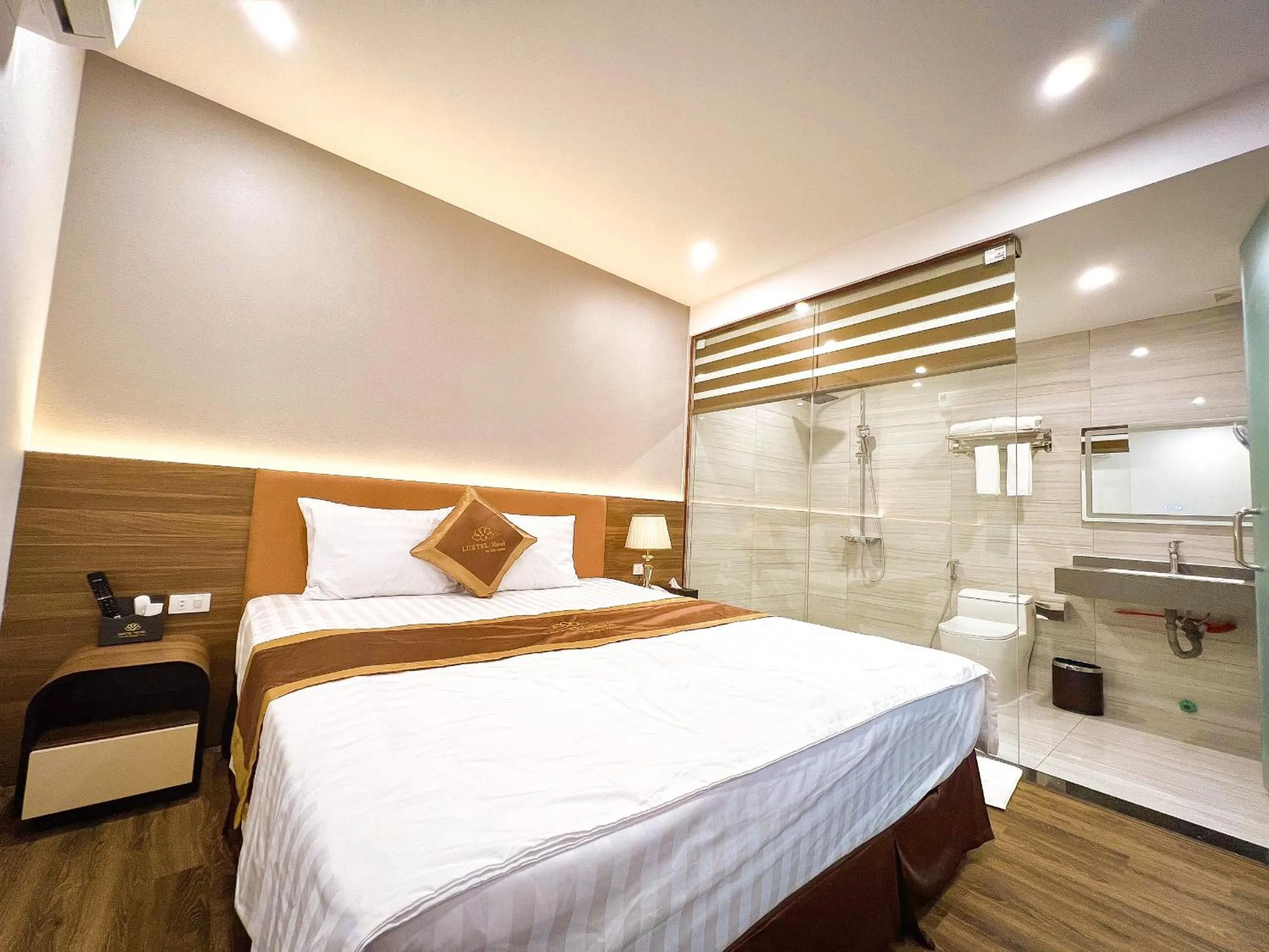 Bed in Luxtel Hotel Ngoại Giao Đoàn