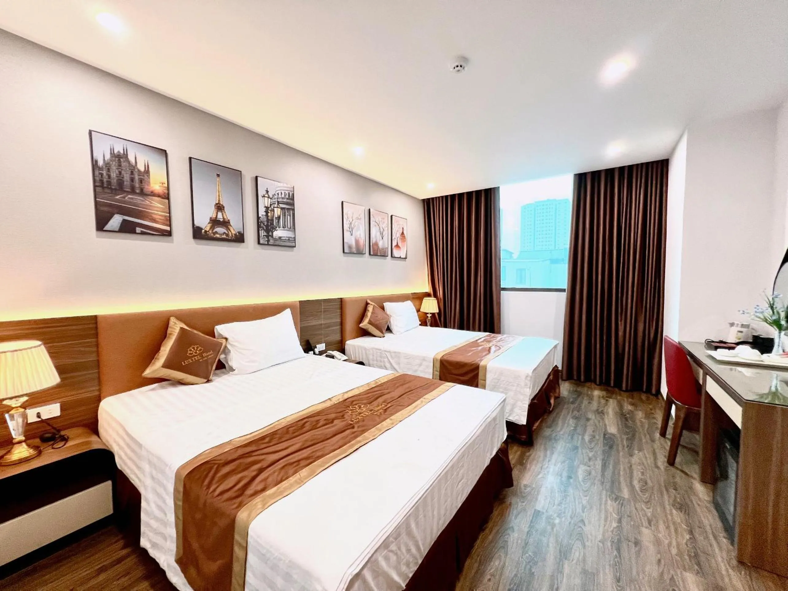 Bed in Luxtel Hotel Ngoại Giao Đoàn