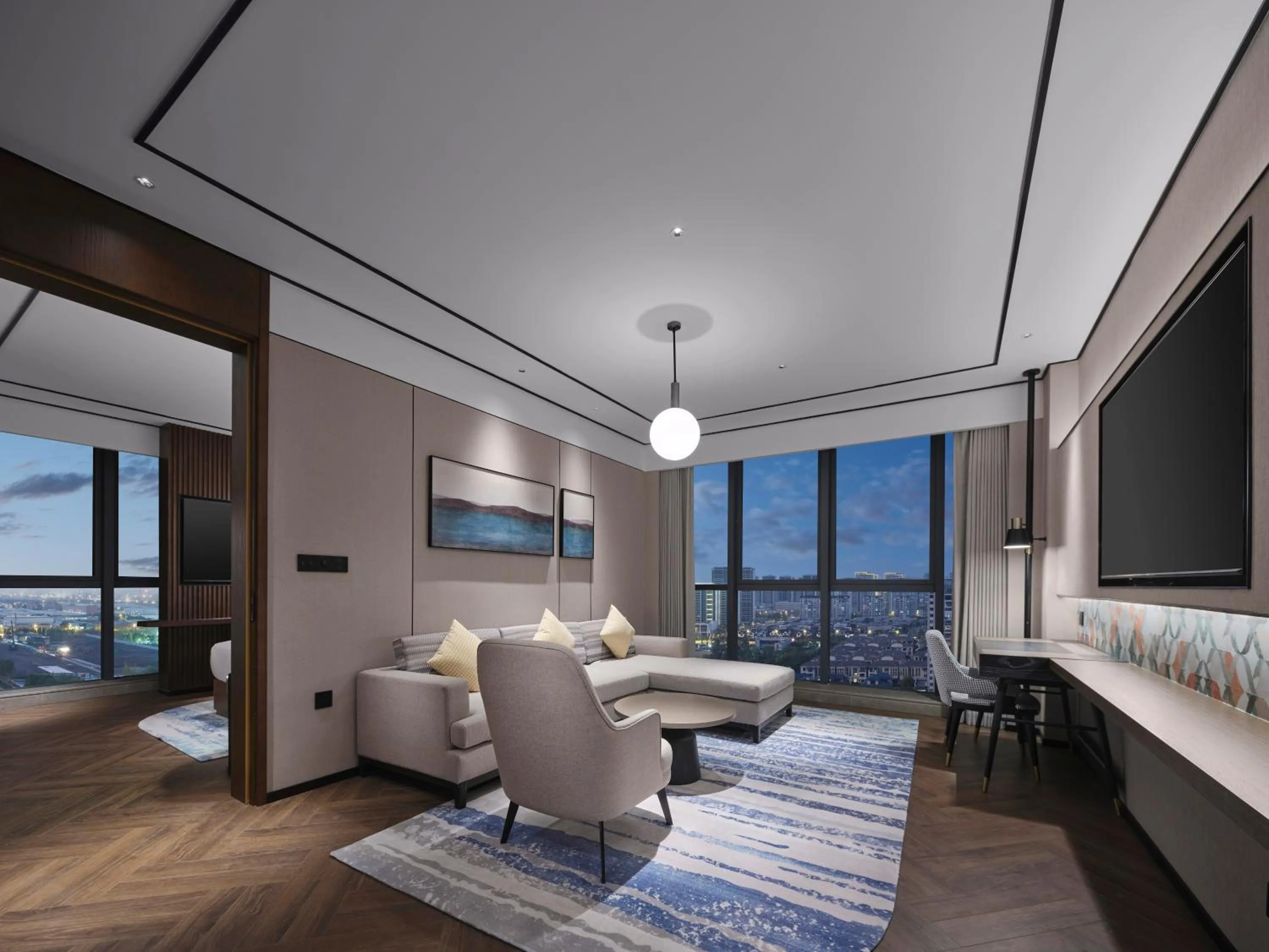 Living room in Hilton Garden Inn Nantong Rudong