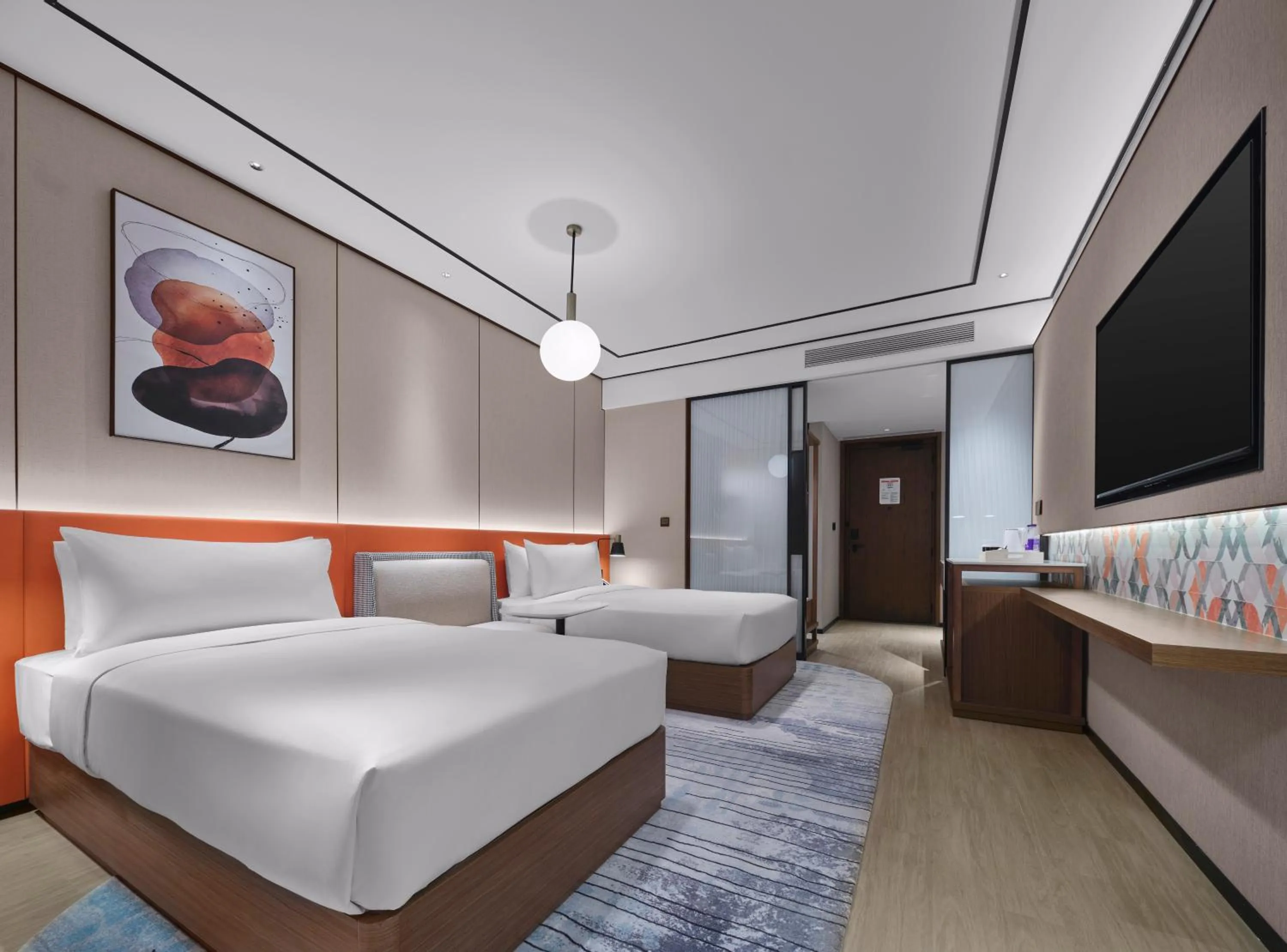 Bed in Hilton Garden Inn Nantong Rudong