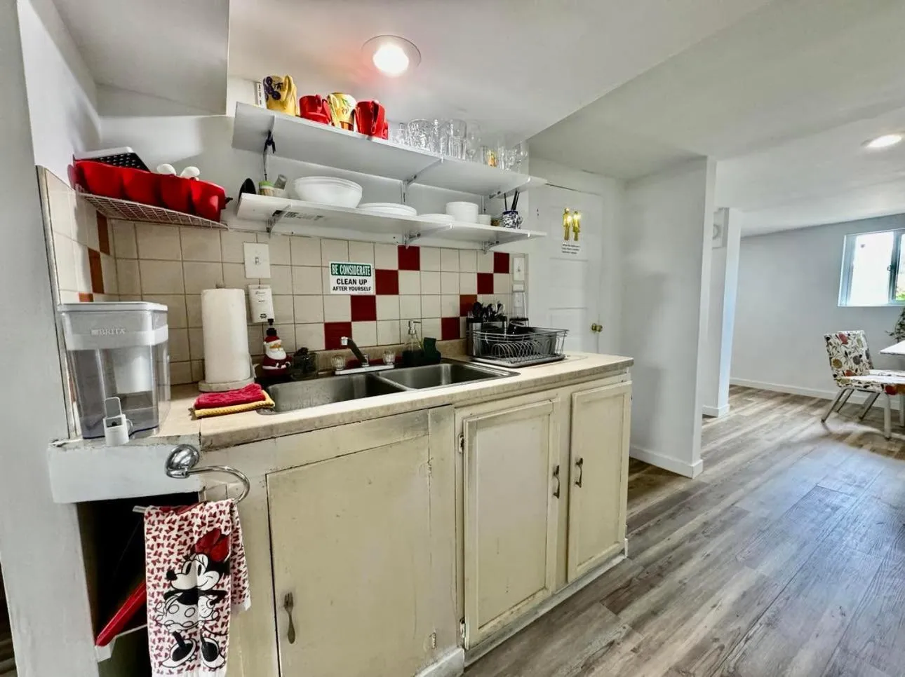 Kitchen or kitchenette in Tiny Private Room at the Upper Level of a Big House with Shared Bathroom