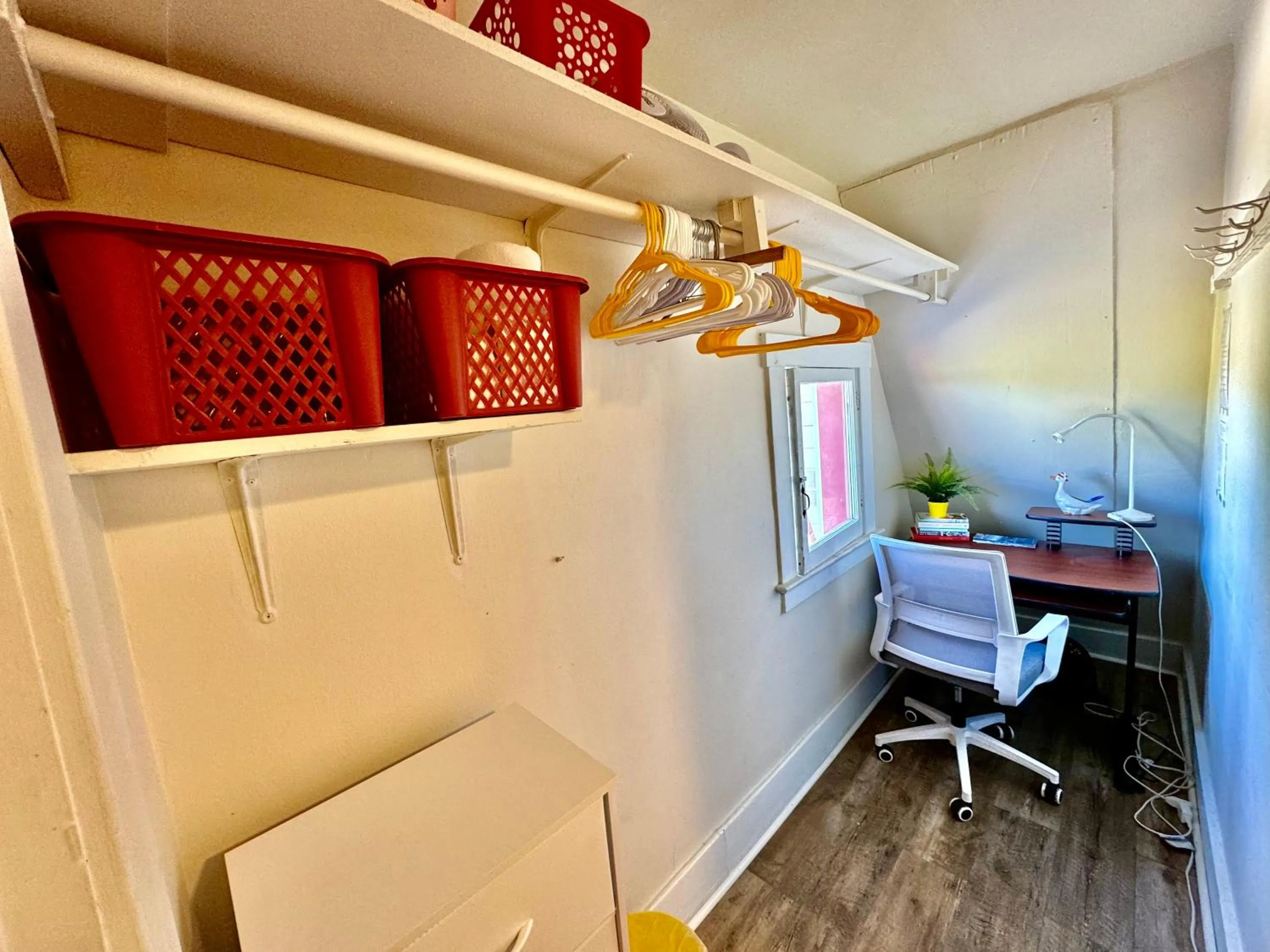 Seating area in Tiny Private Room at the Upper Level of a Big House with Shared Bathroom