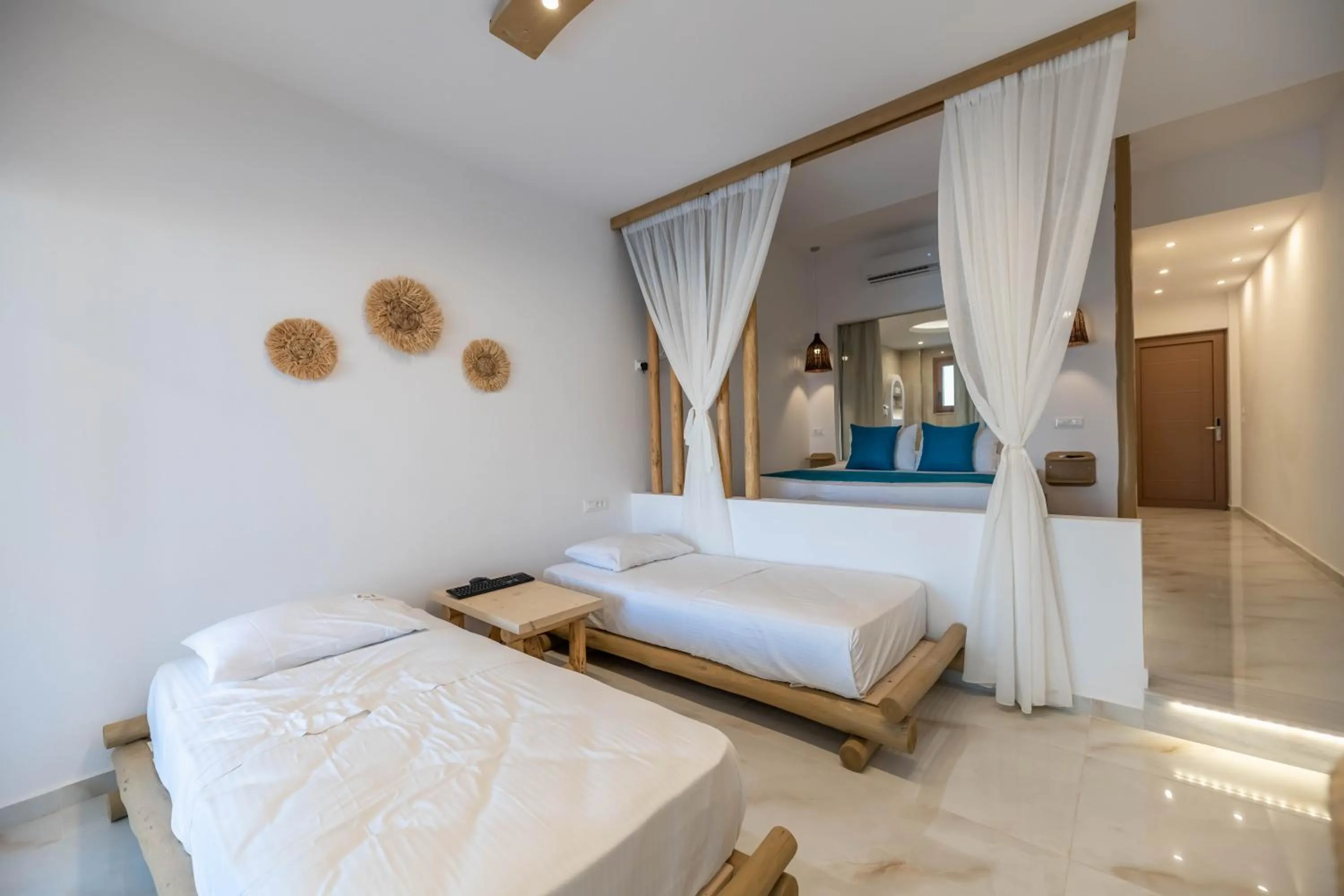 Bed in Alia Beachfront Suites and Spa