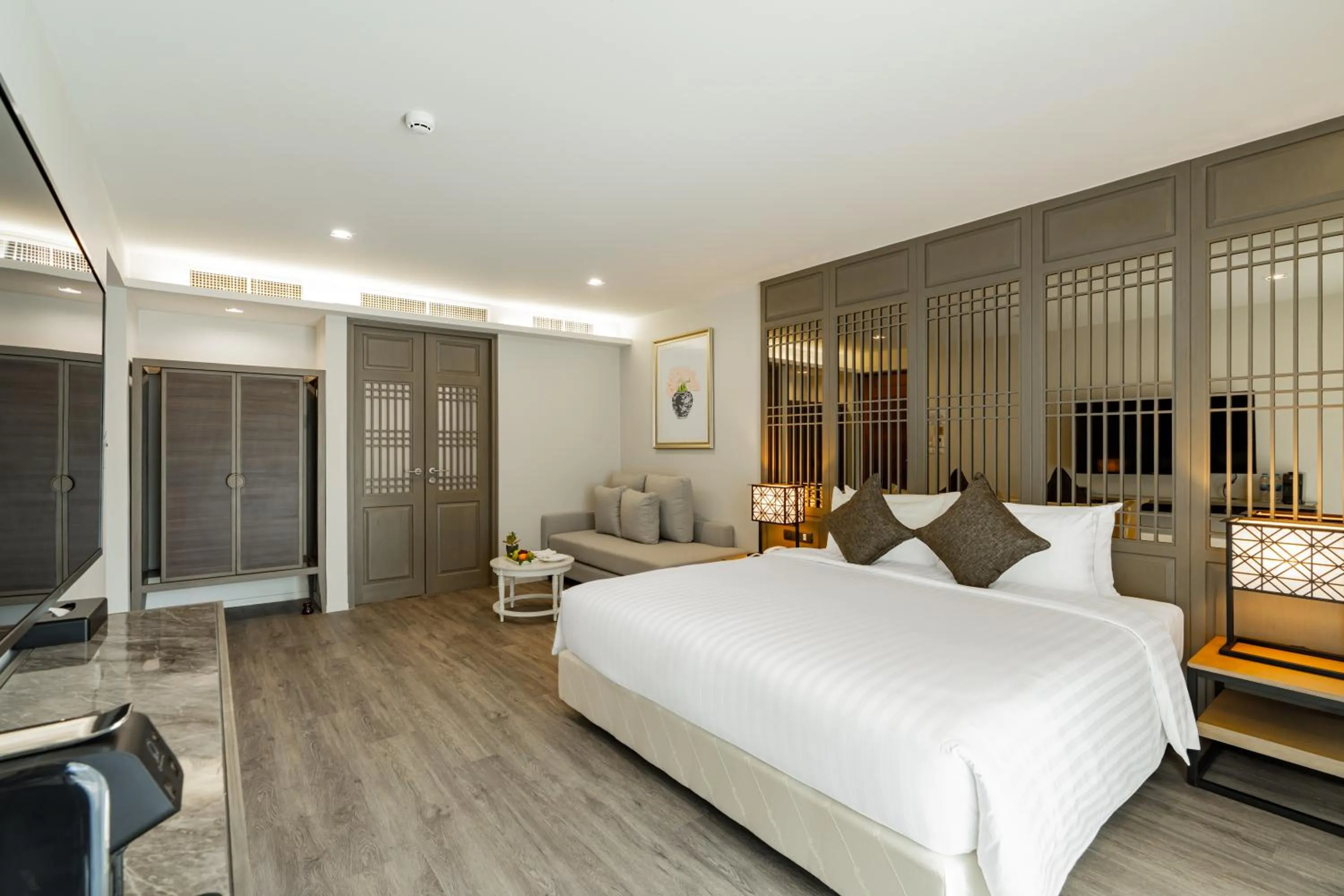 Bed in Bella Nara Phuket Naiyang Beach