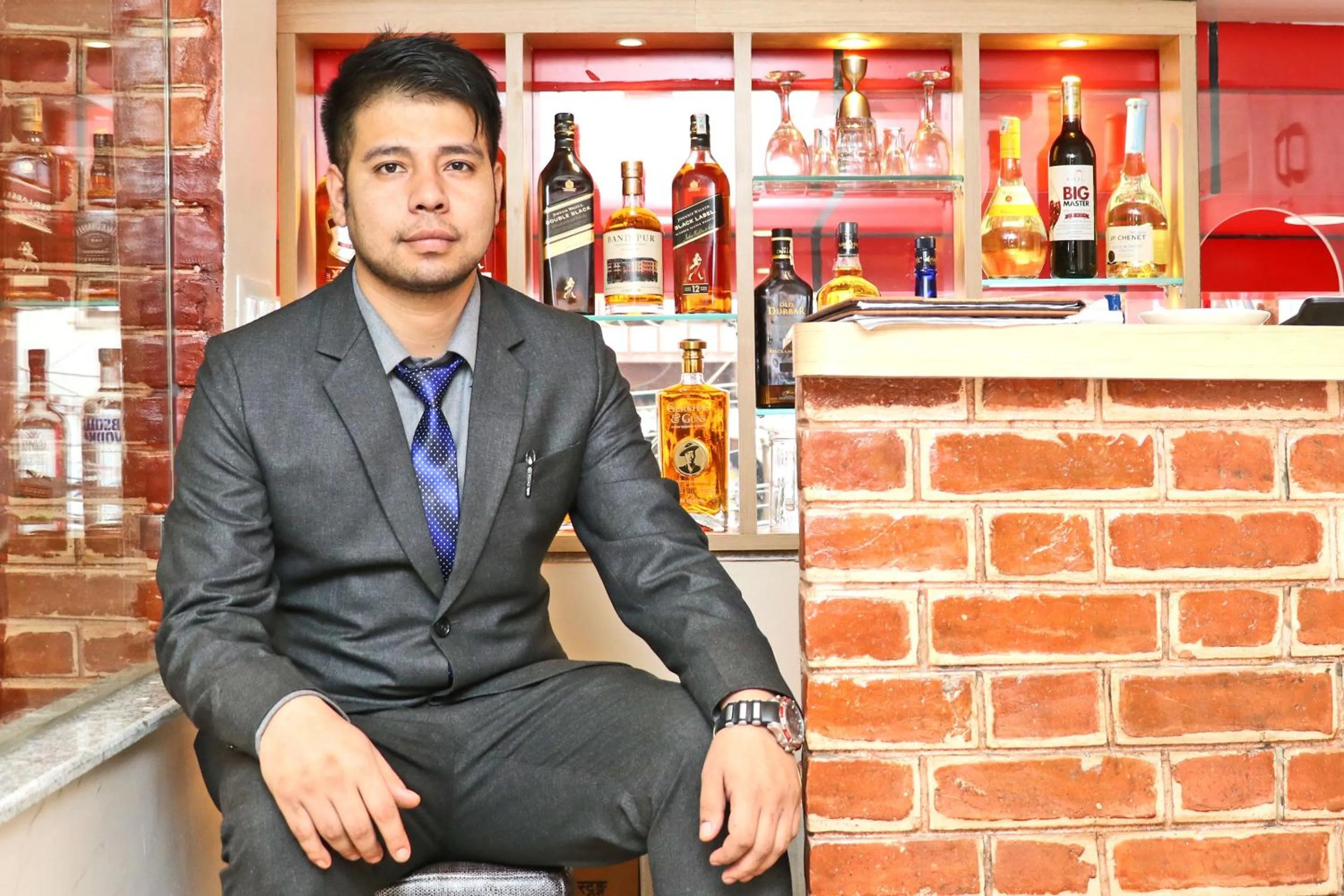 Lounge or bar in Hotel Airport Gurkha