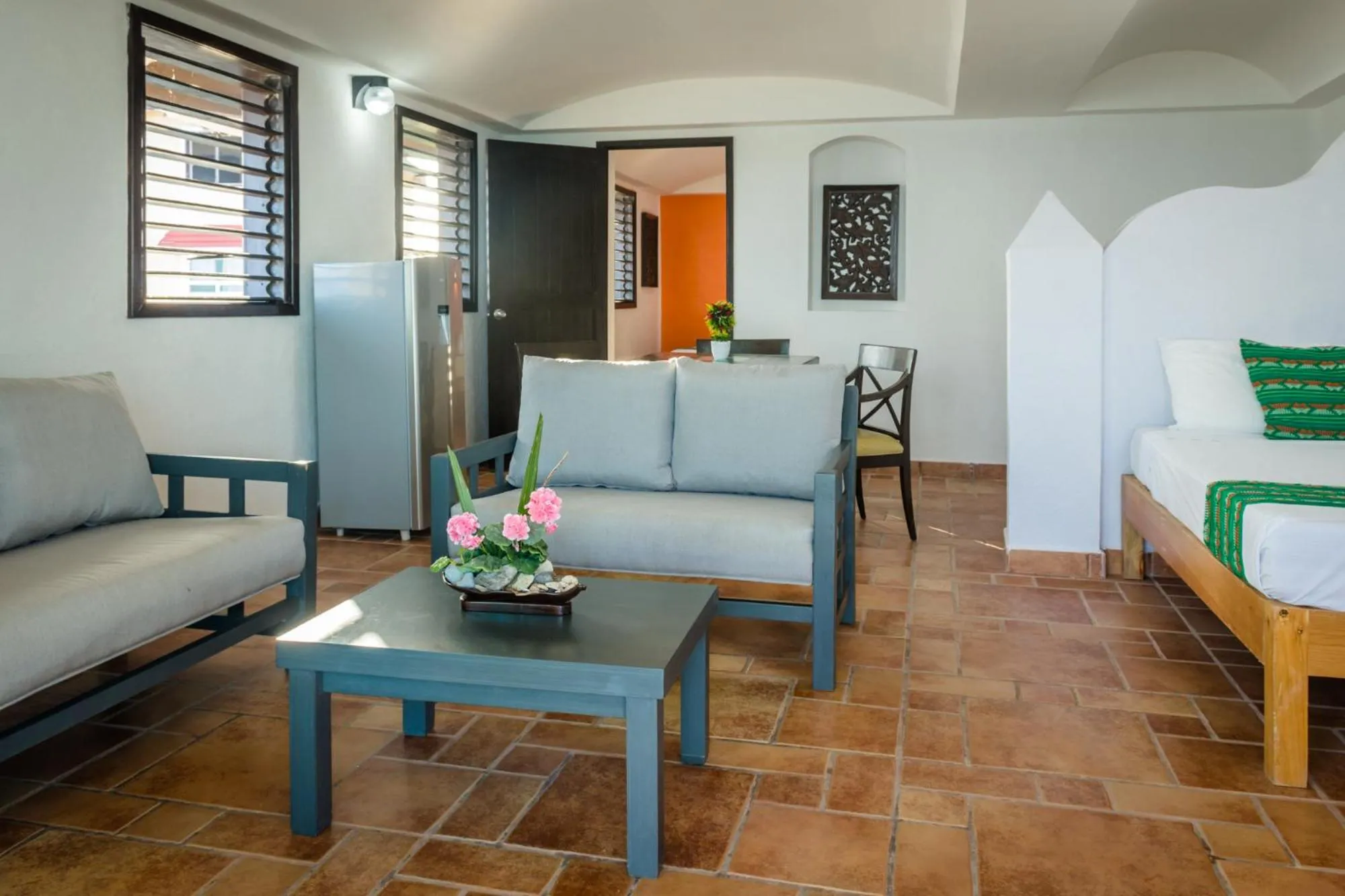 Living room in Caleta Tankah