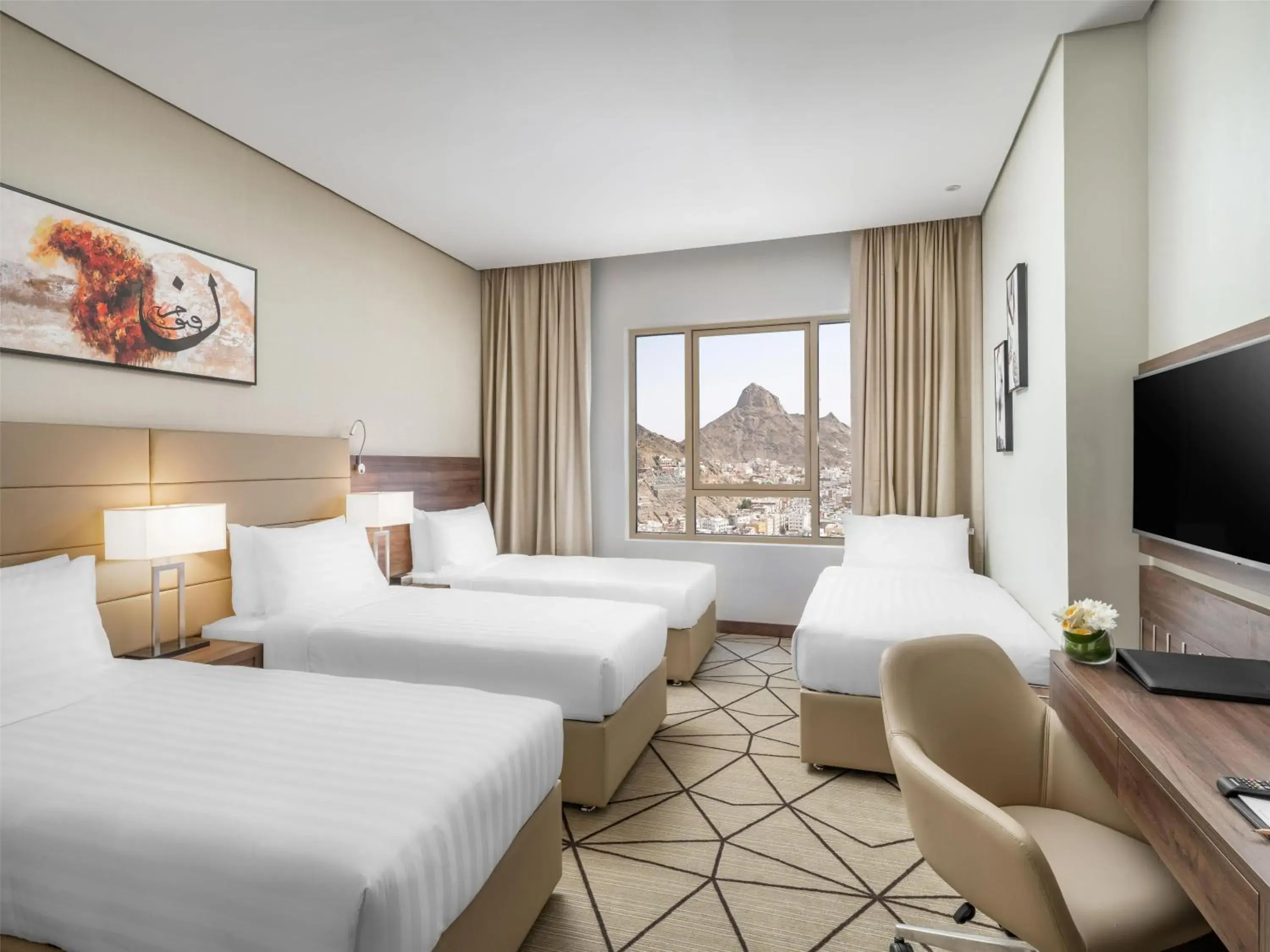Quadruple Room - Mobility Access in Wirgan Al Noor, Tapestry Collection by Hilton Quadruple Room - Mobility Access in Wirgan Al Noor, Tapestry Collection by Hilton