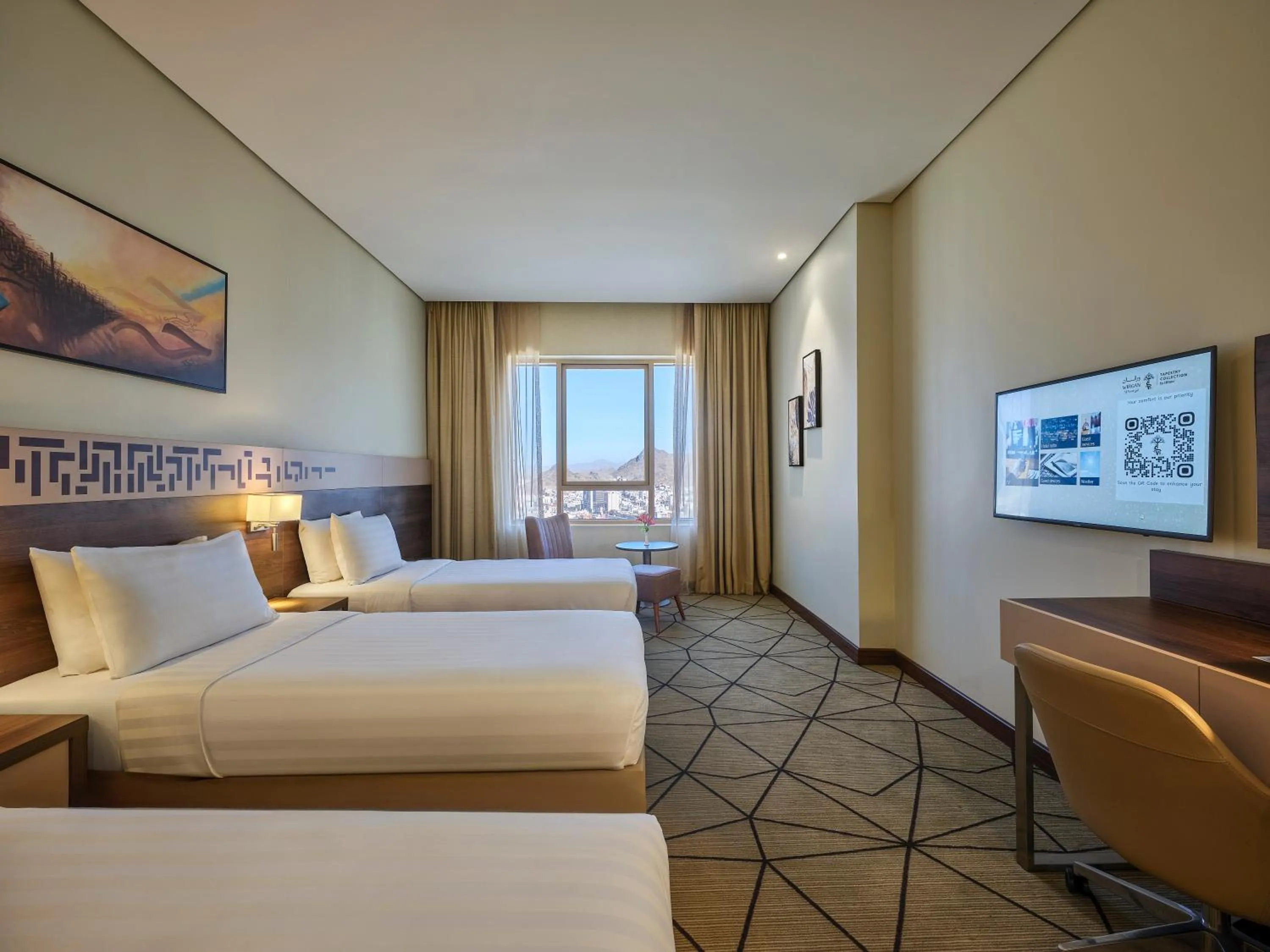 Bed in Wirgan Al Noor, Tapestry Collection by Hilton