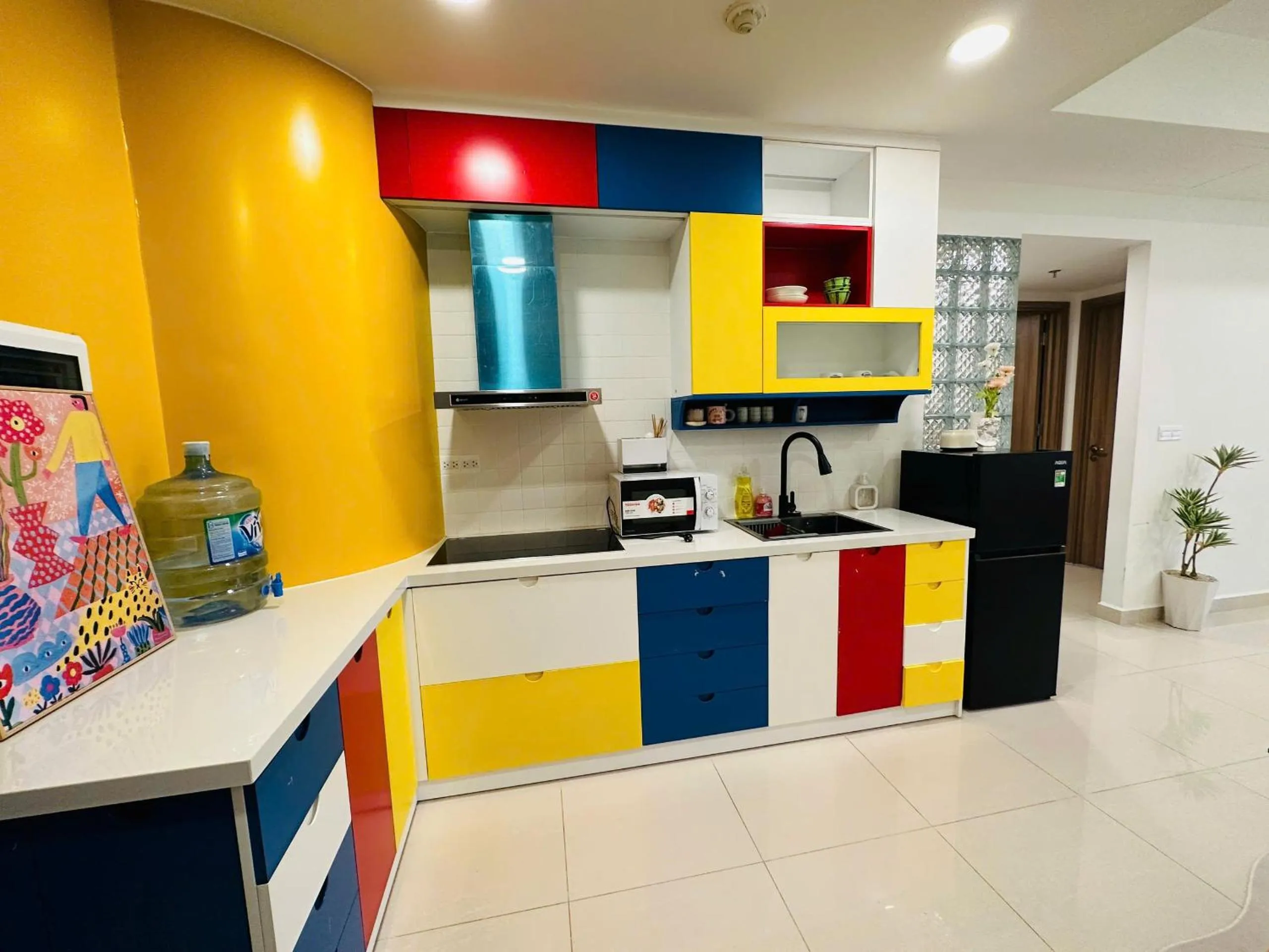 Kitchen or kitchenette in May Soho Saigon Serviced Apartment