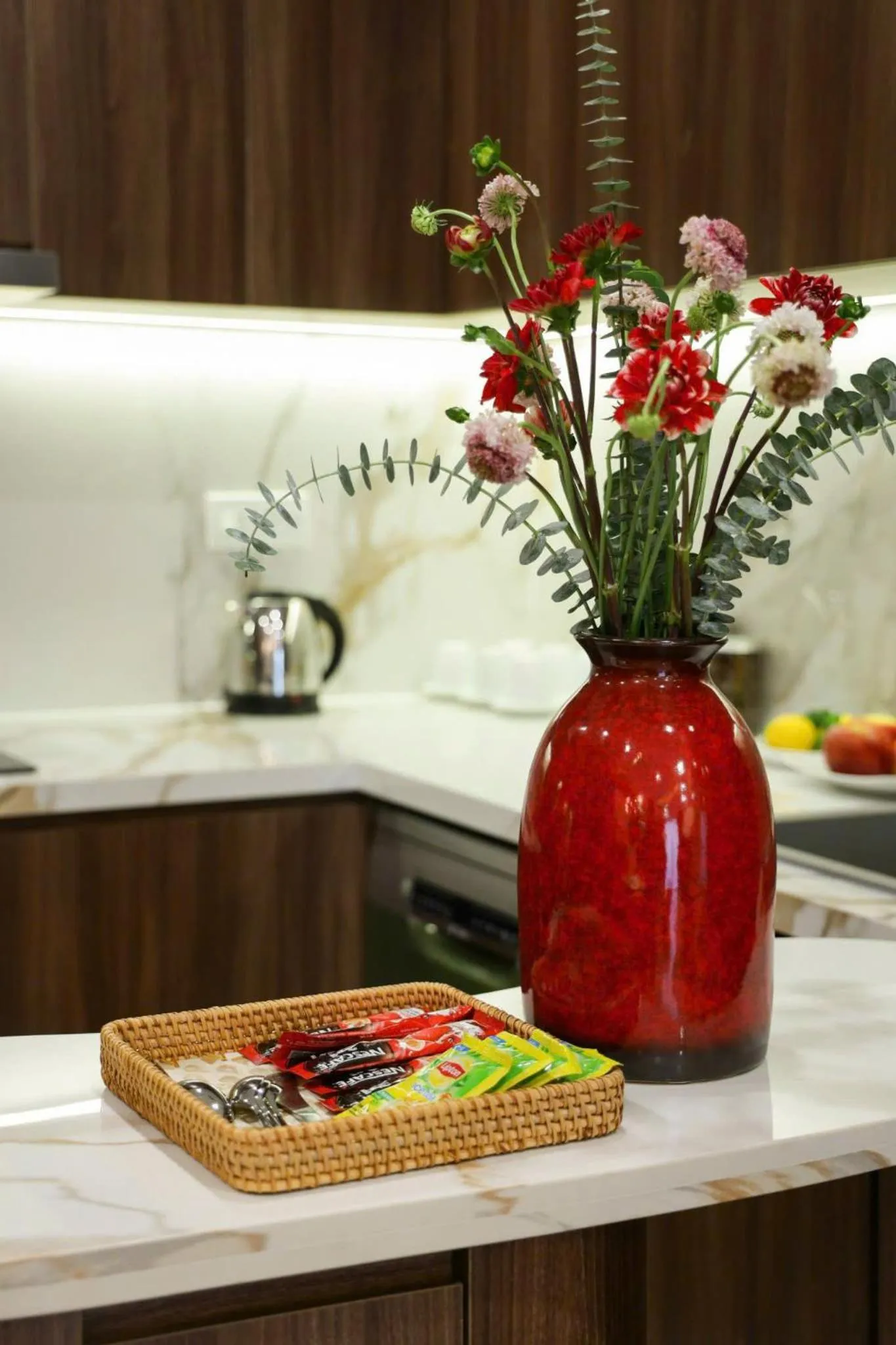 Kitchen or kitchenette in May Soho Saigon Serviced Apartment