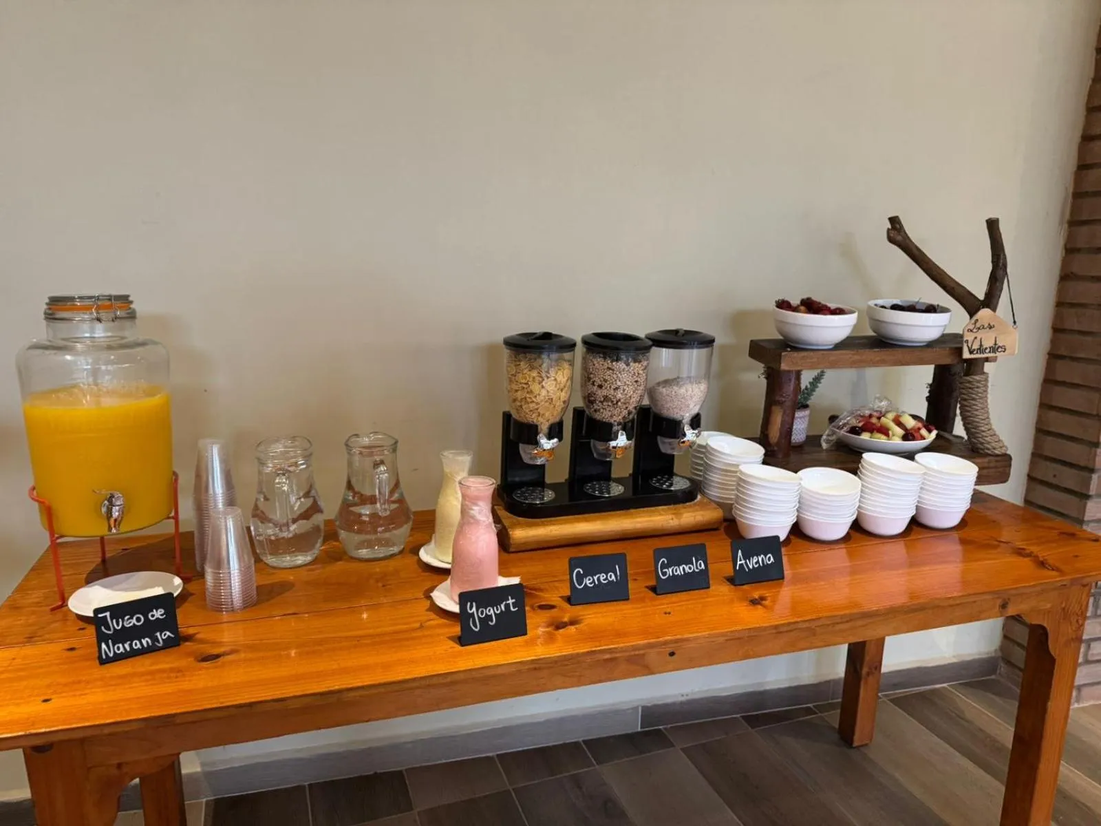 Buffet breakfast in Hotel Naturaleza Vertientes de Elqui