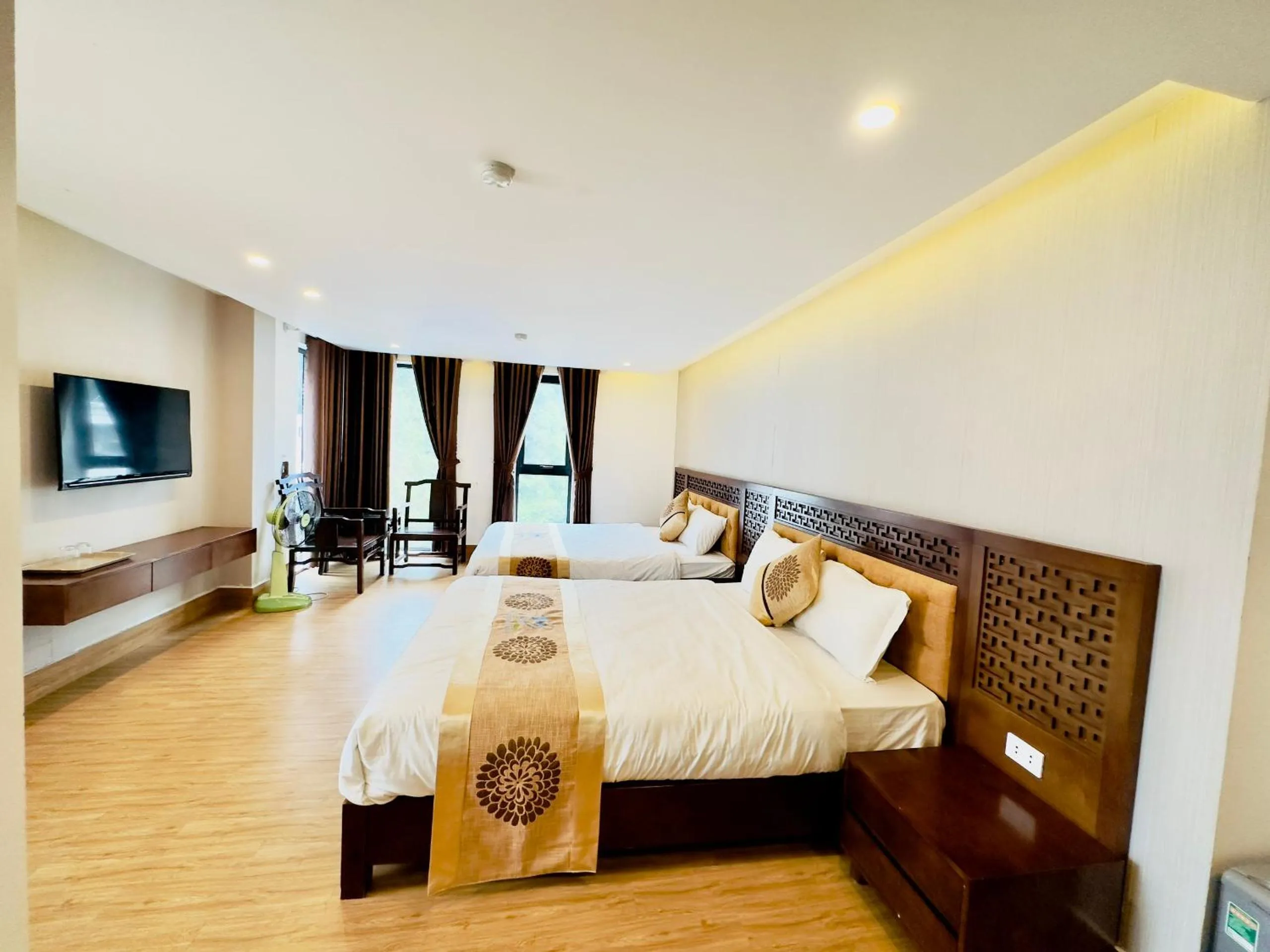 Bed in Romance hotel