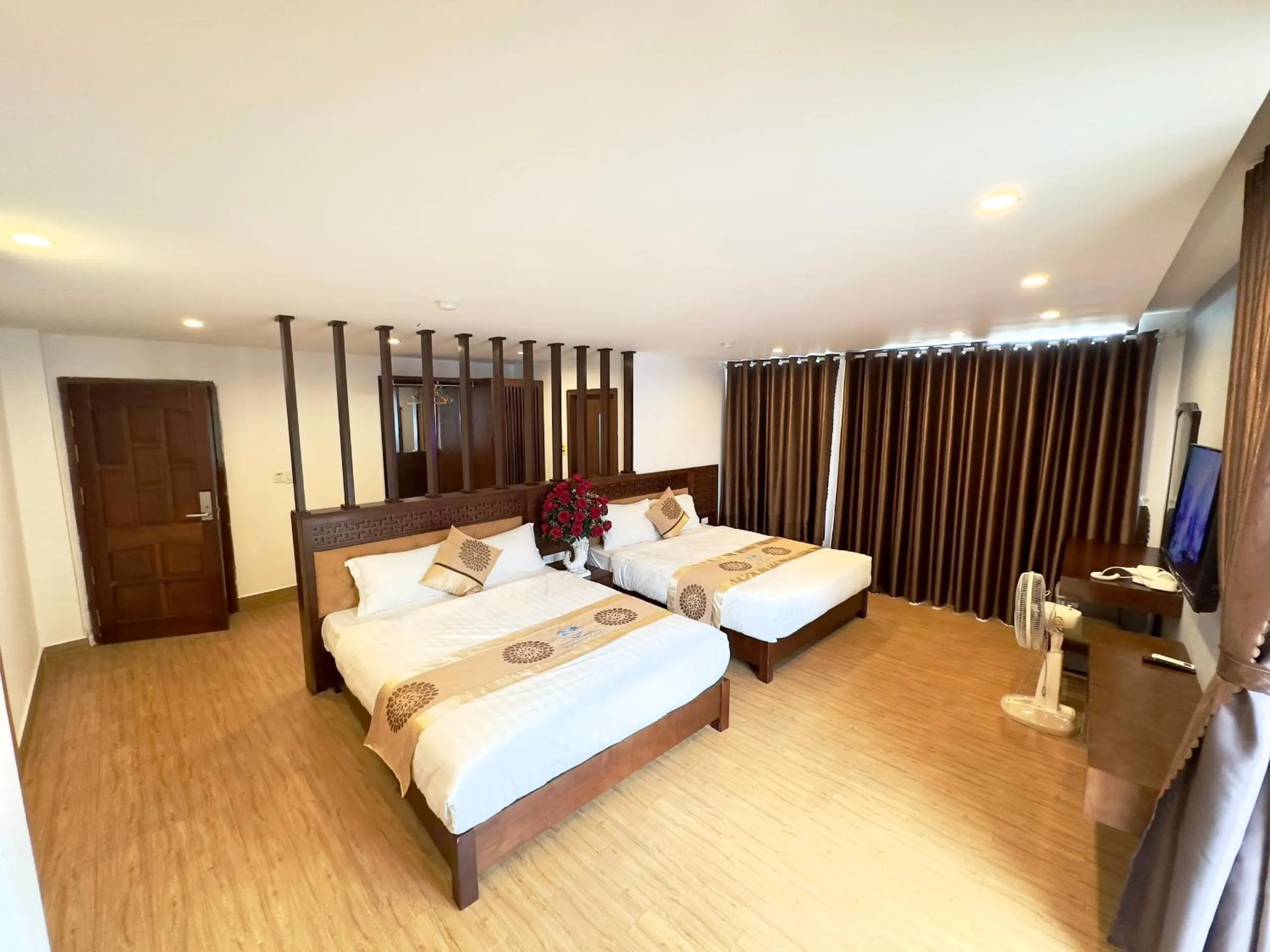 Bed in Romance hotel