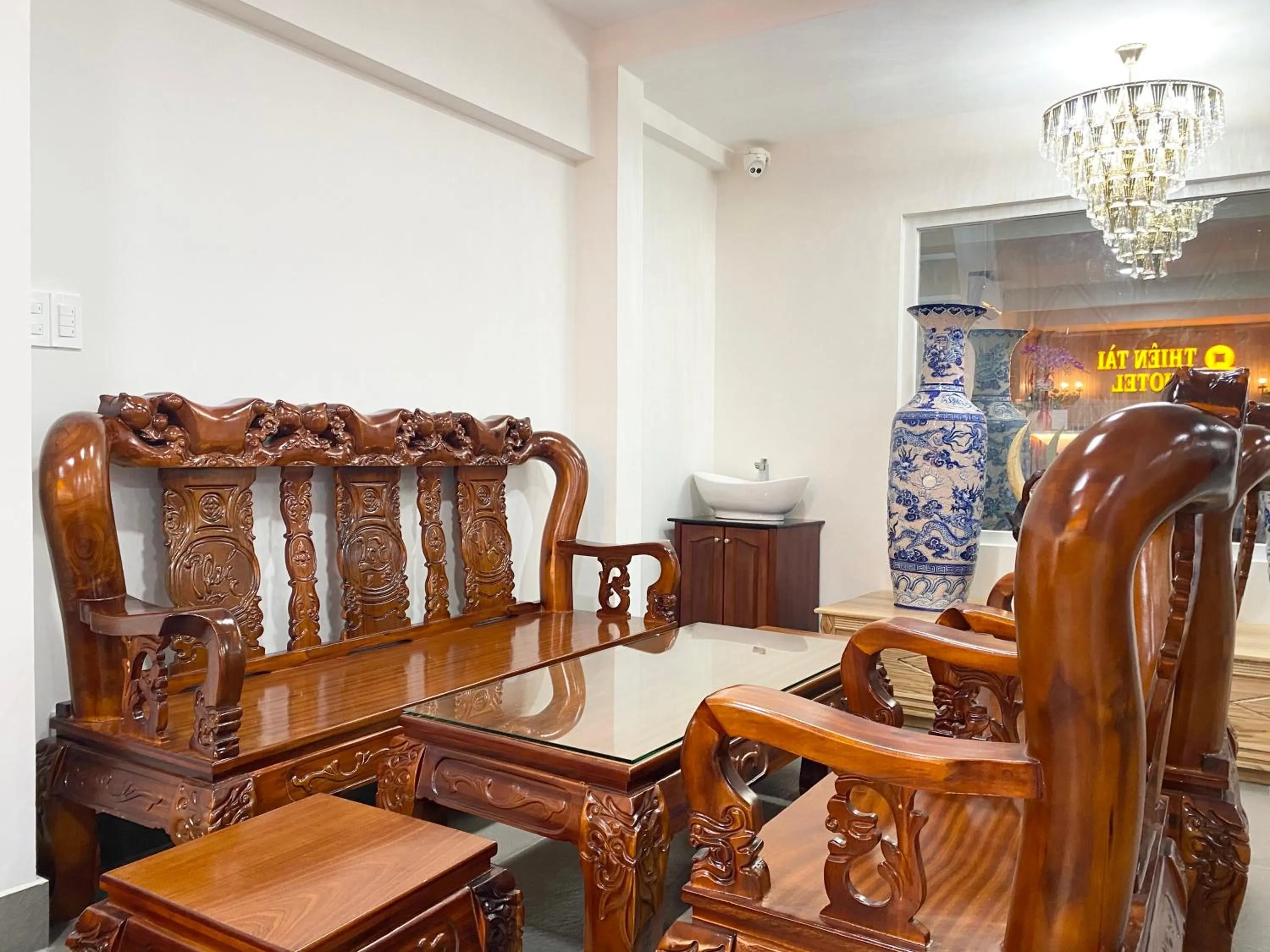 Lobby or reception in Thiên Tài Hotel