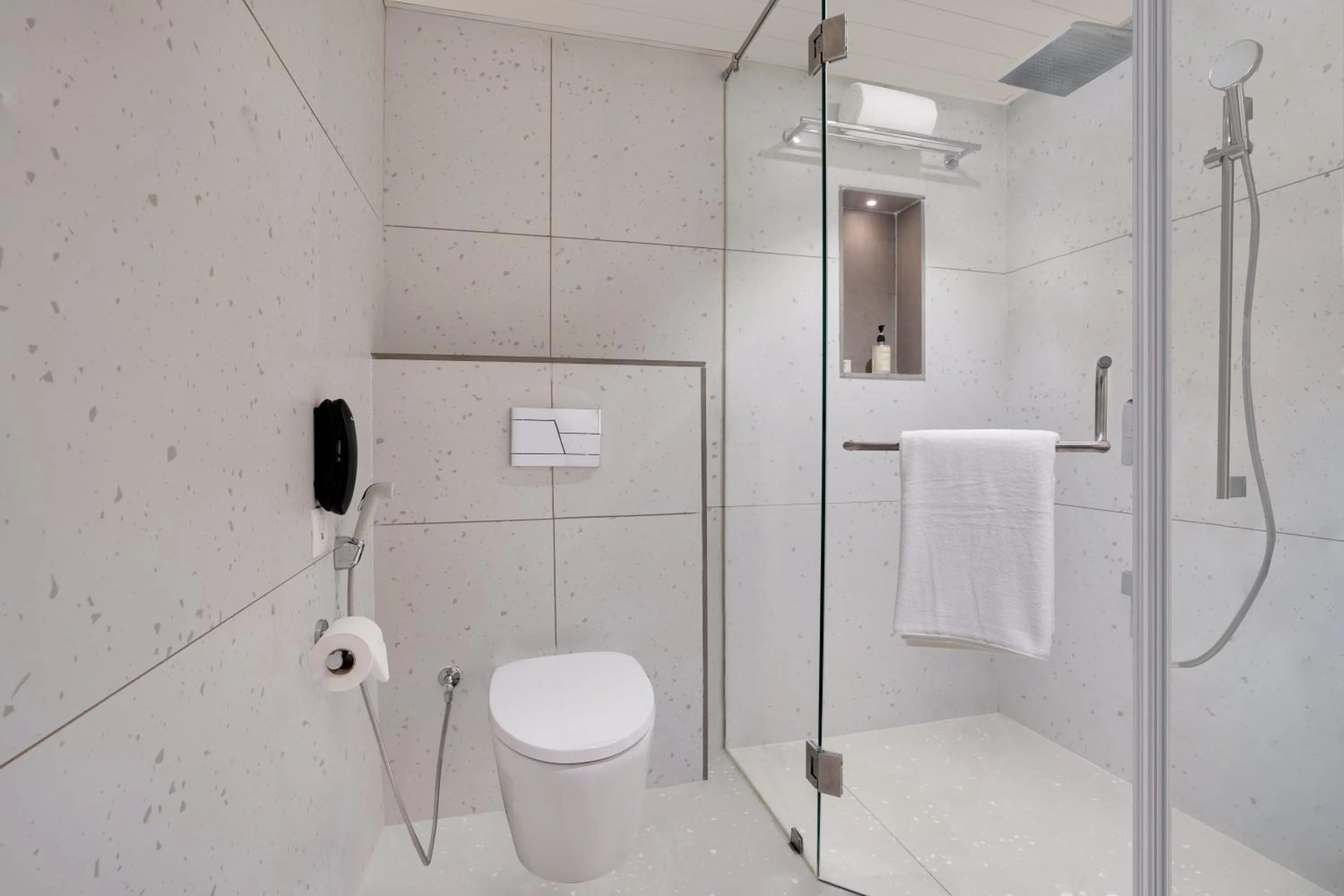 Shower in Lemon Tree Hotel, Rajkot