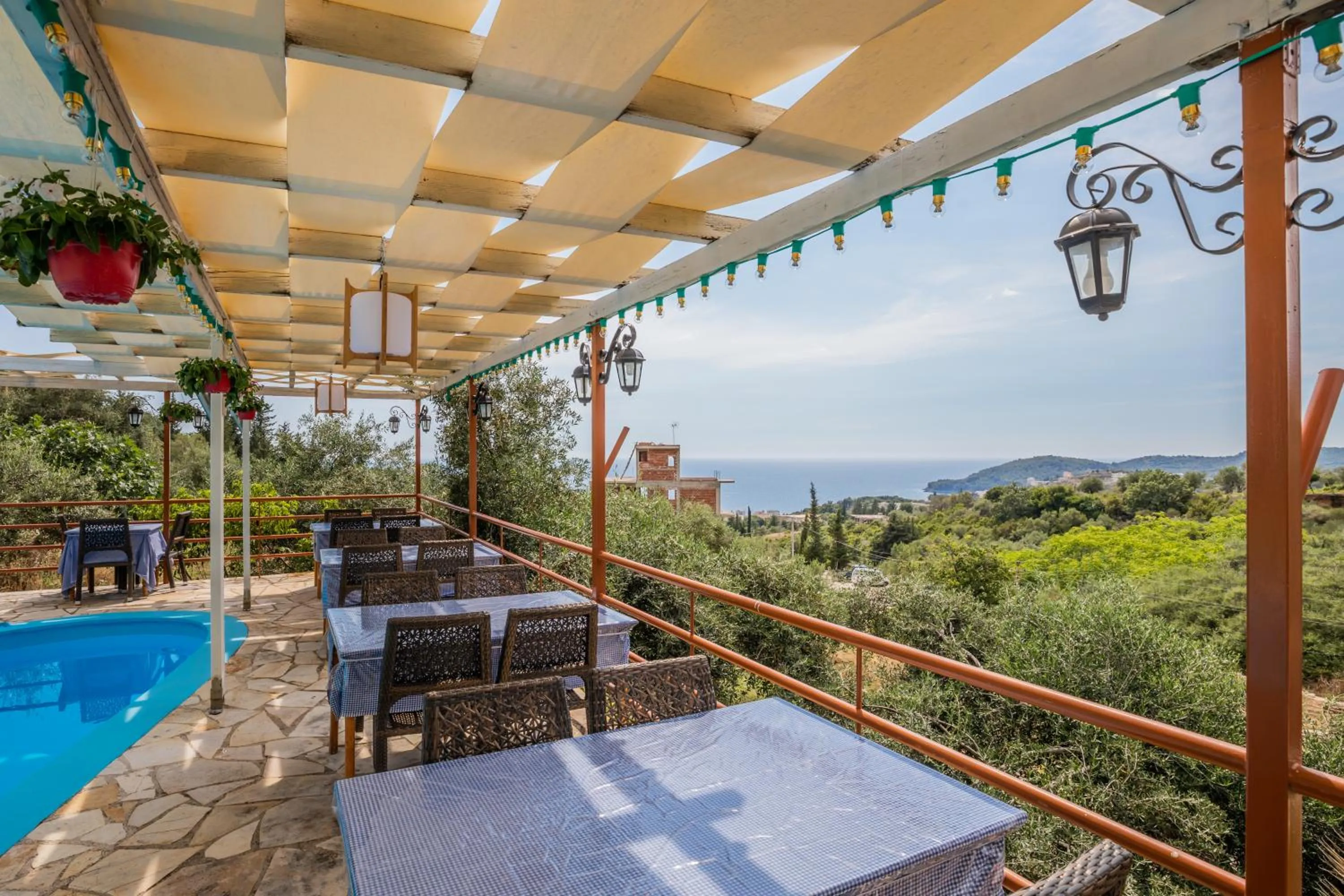Pool view in Hotel Panorama