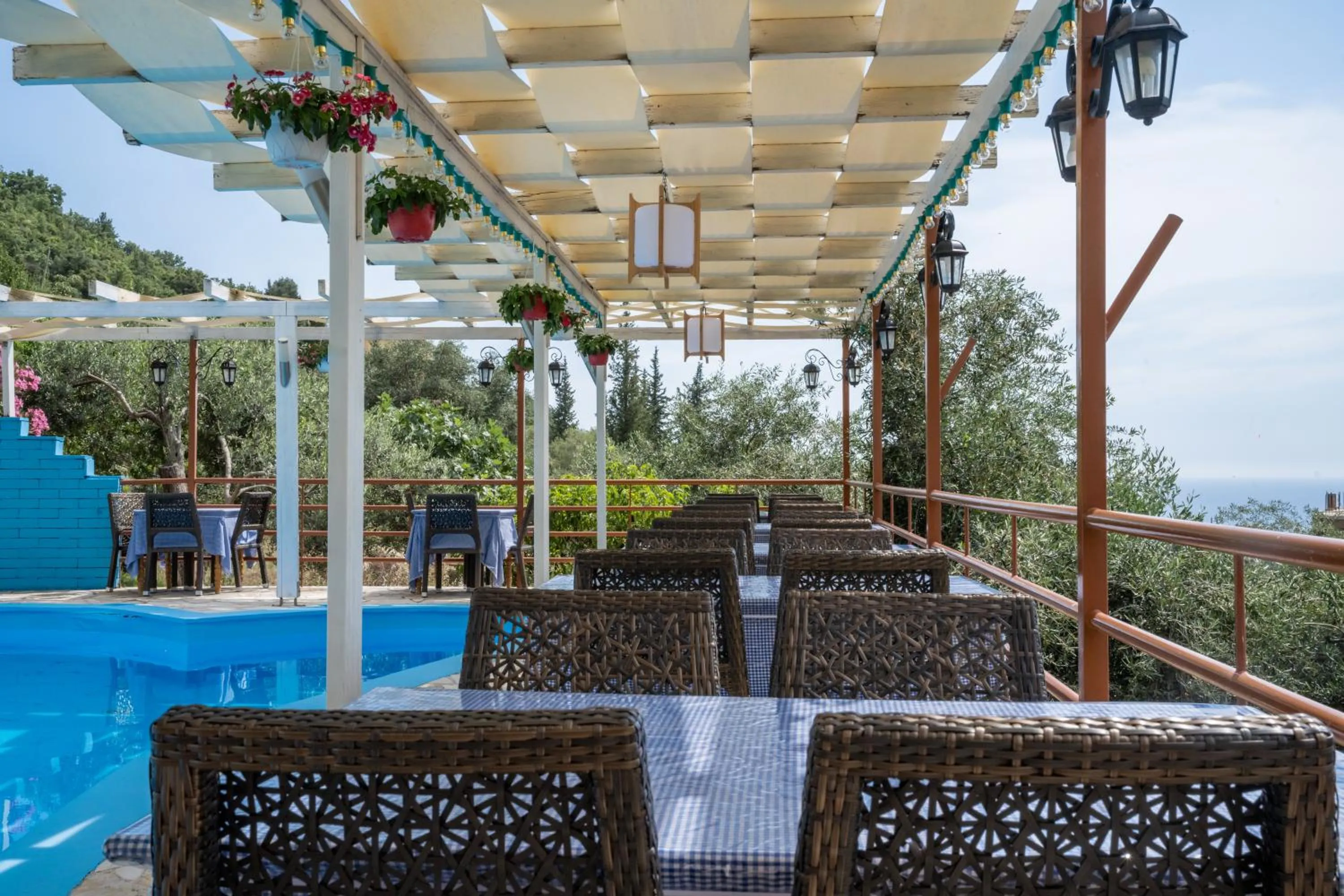 Patio in Hotel Panorama