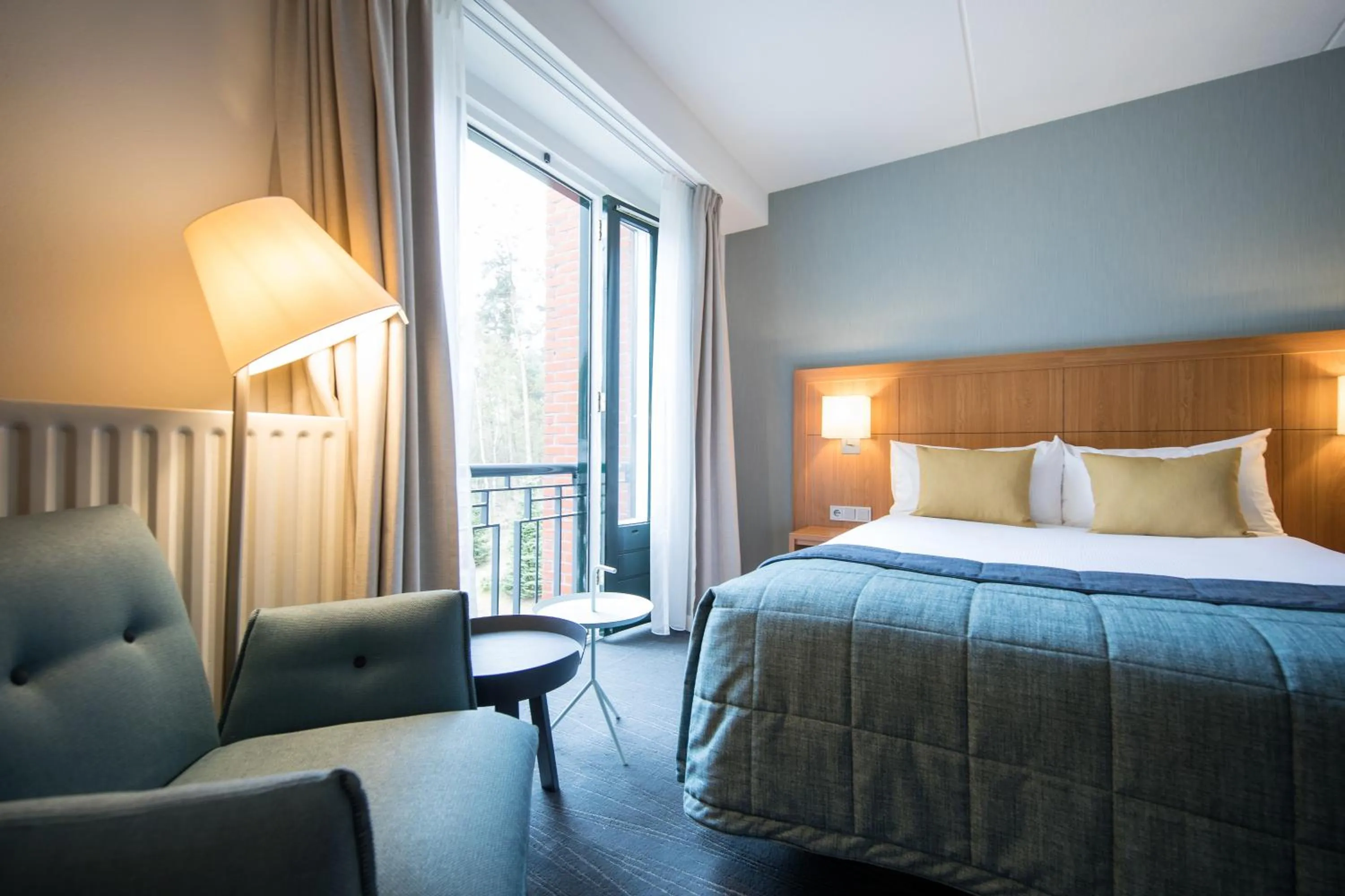 Bed in Bilderberg Résidence Groot Heideborgh