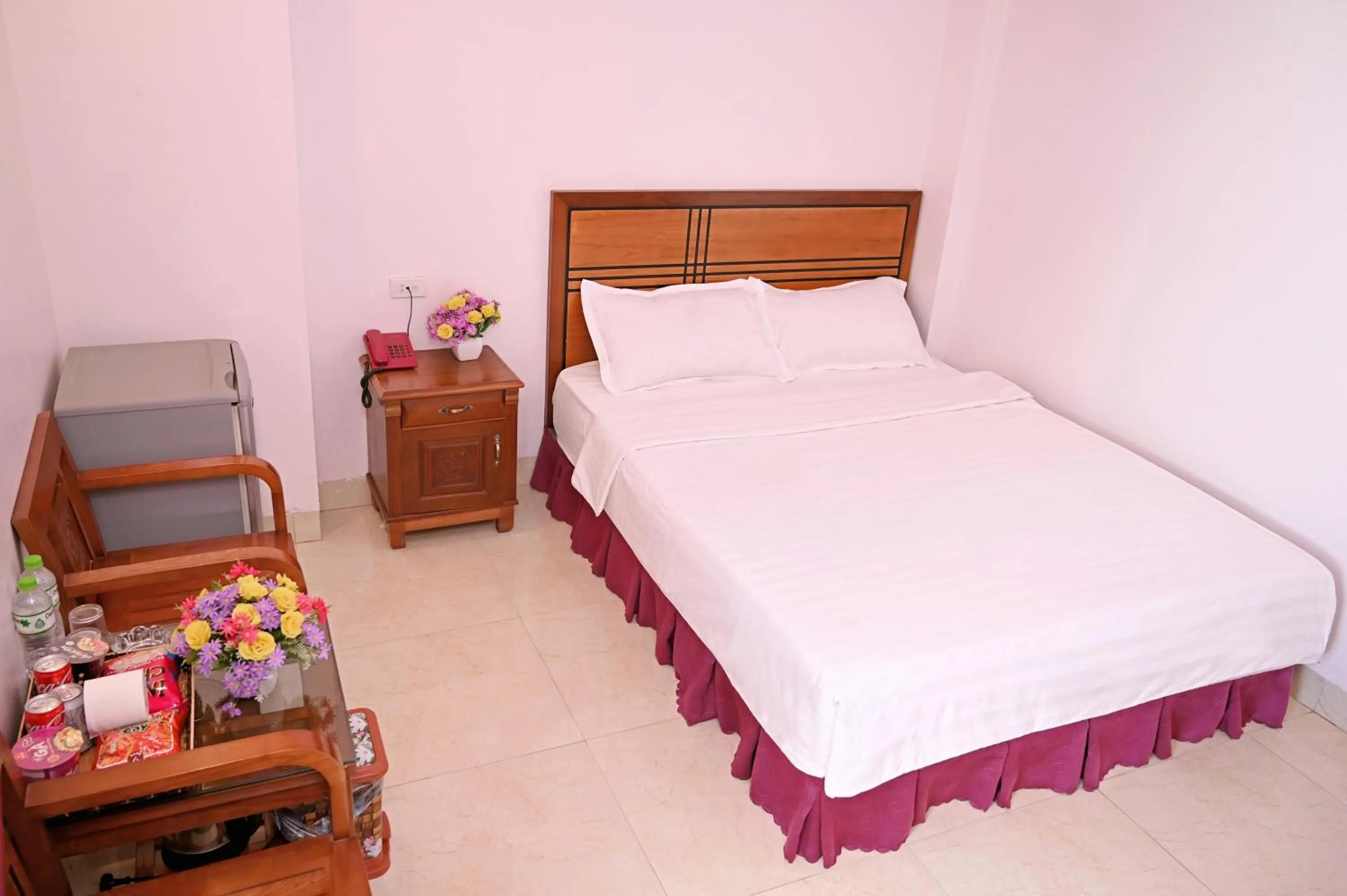 Bed in Khách sạn Hoàng Hà River Town