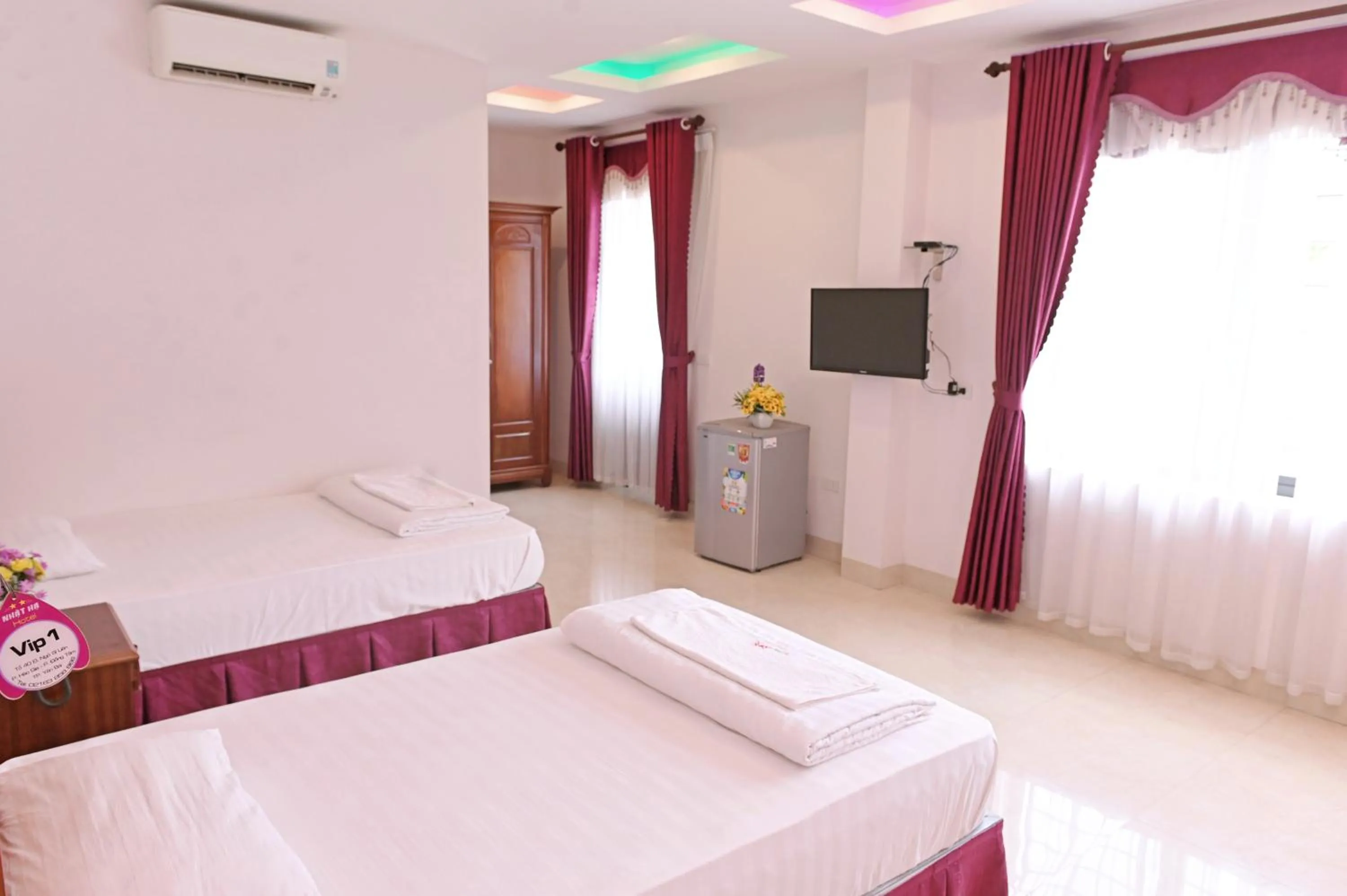 Bed in Khách sạn Hoàng Hà River Town