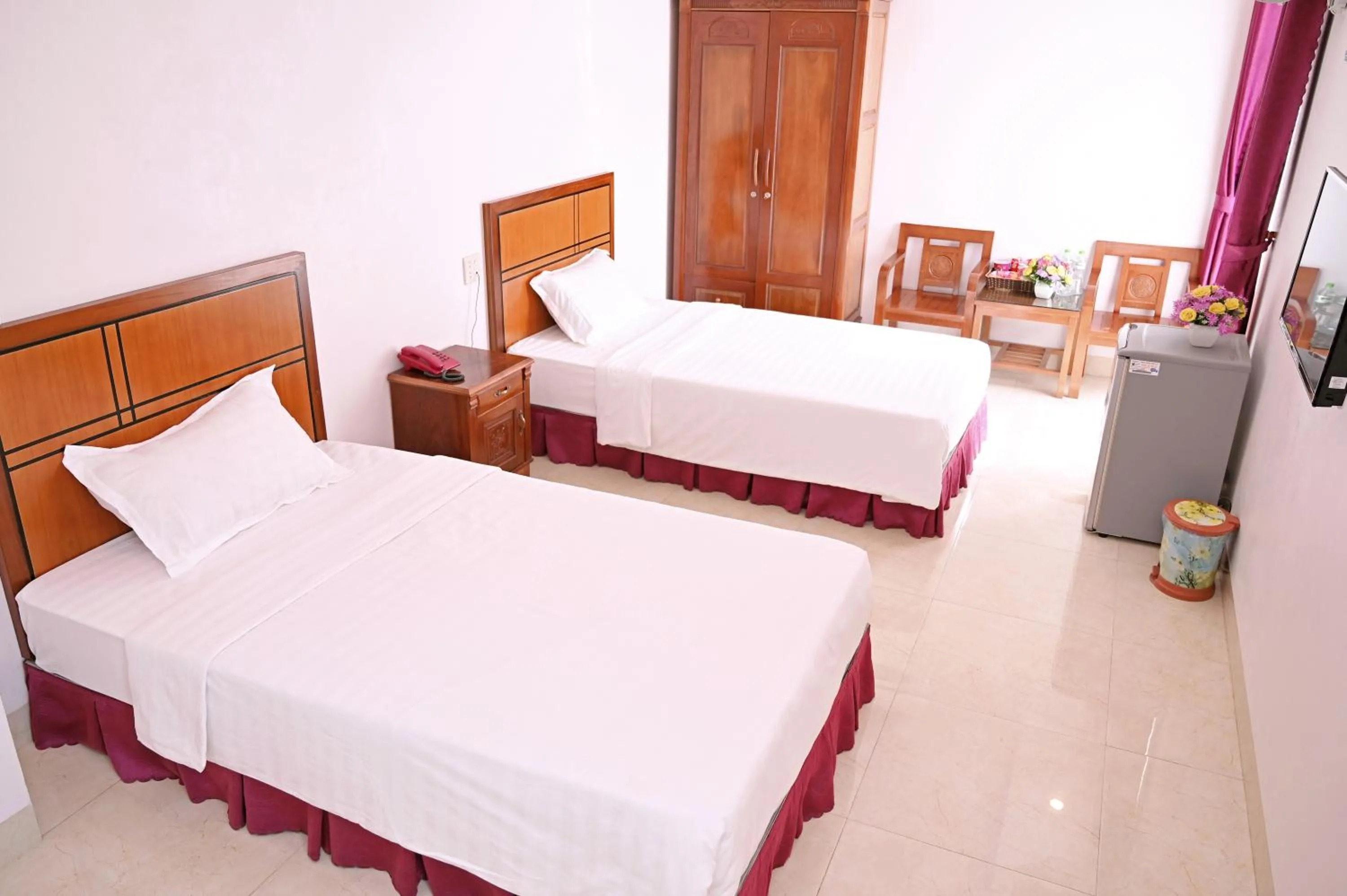 Bed in Khách sạn Hoàng Hà River Town