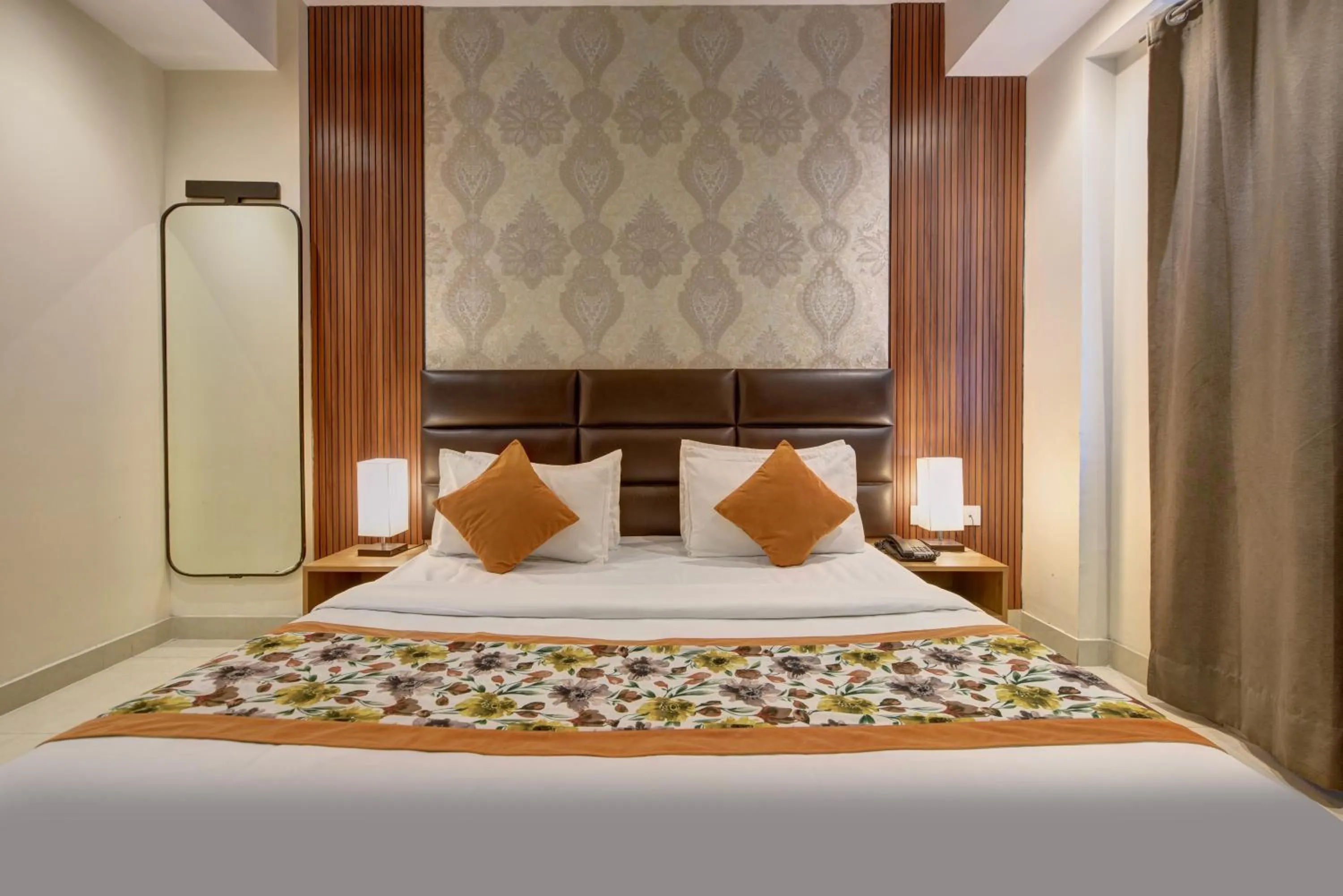 Bed in Qotel Comfort AT Residency Kaushambi Anand Vihar