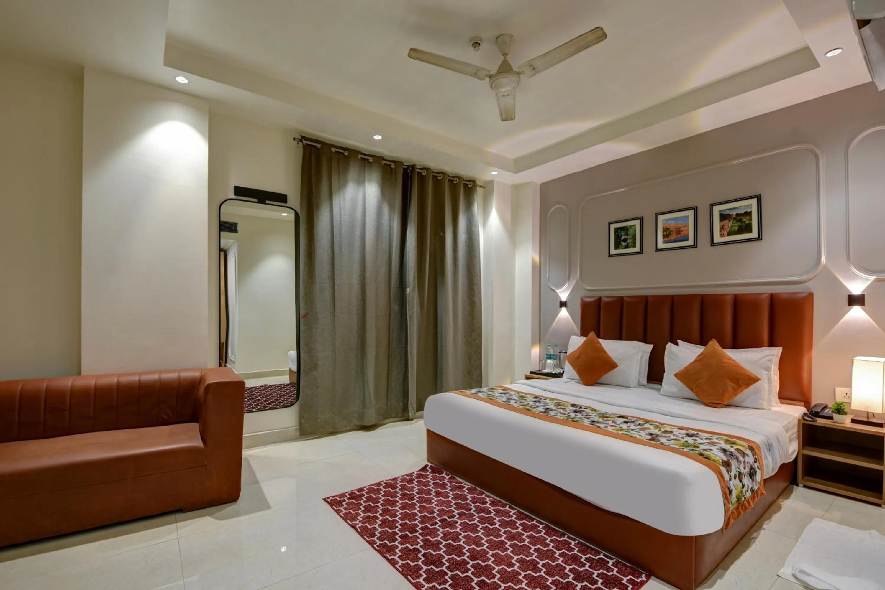Bed in Qotel Comfort AT Residency Kaushambi Anand Vihar