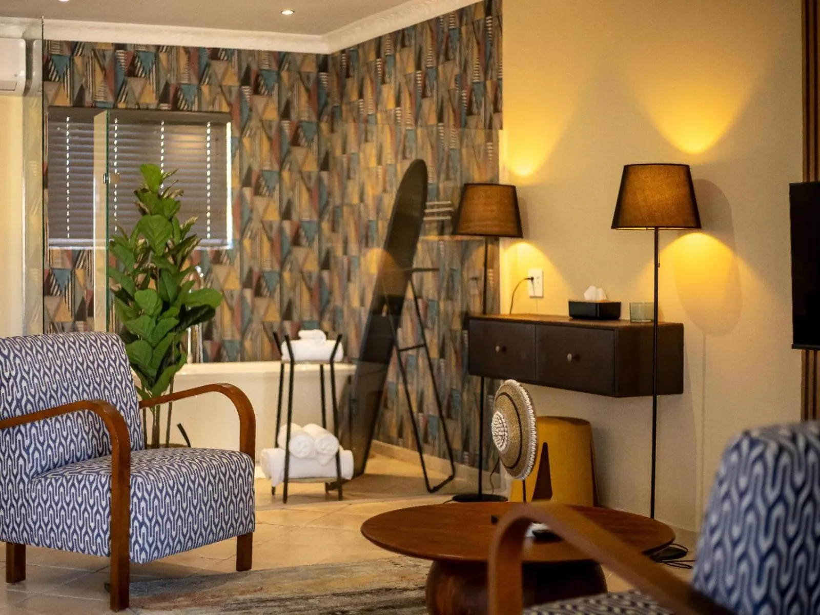 Seating area in Shekinah Lion & Game Lodge