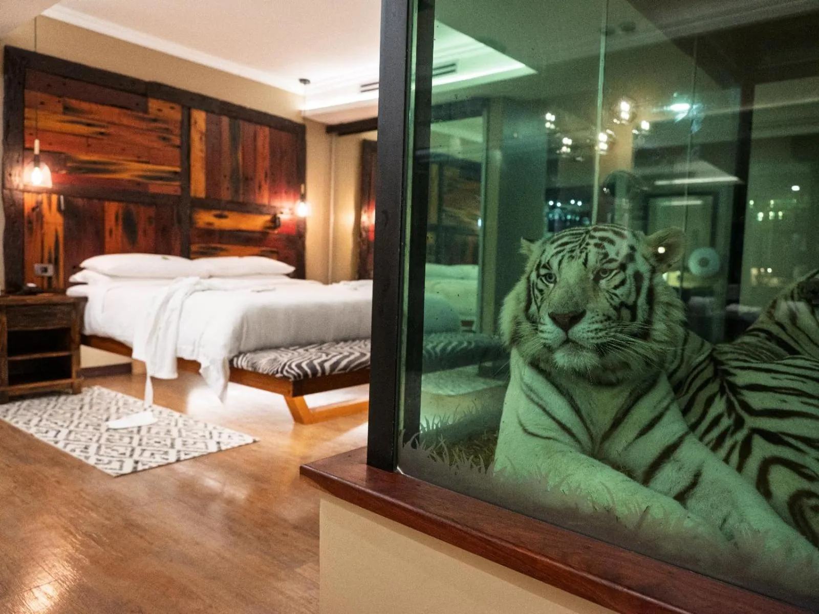 Photo of the whole room, Bed in Shekinah Lion & Game Lodge