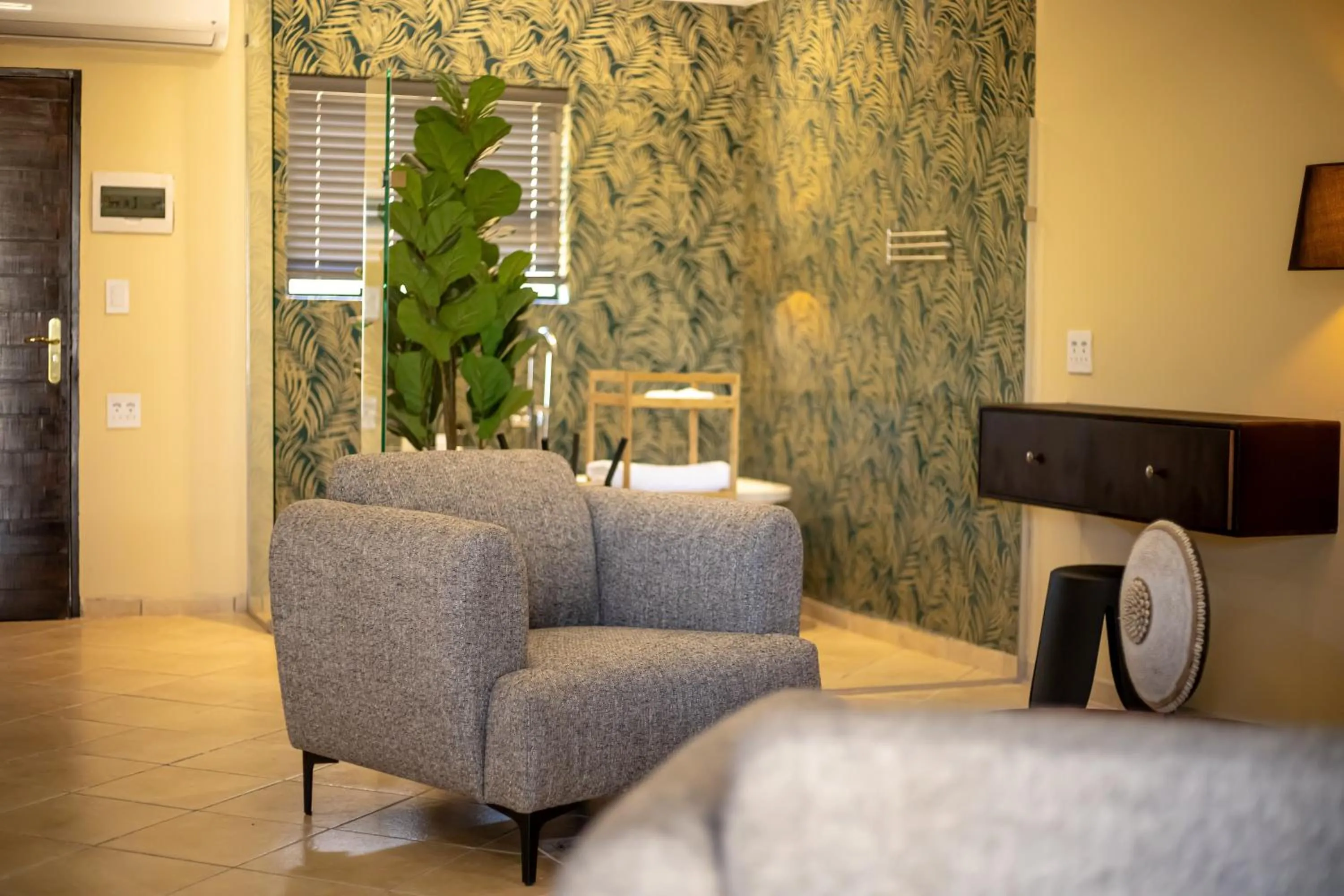 Seating area in Shekinah Lion & Game Lodge