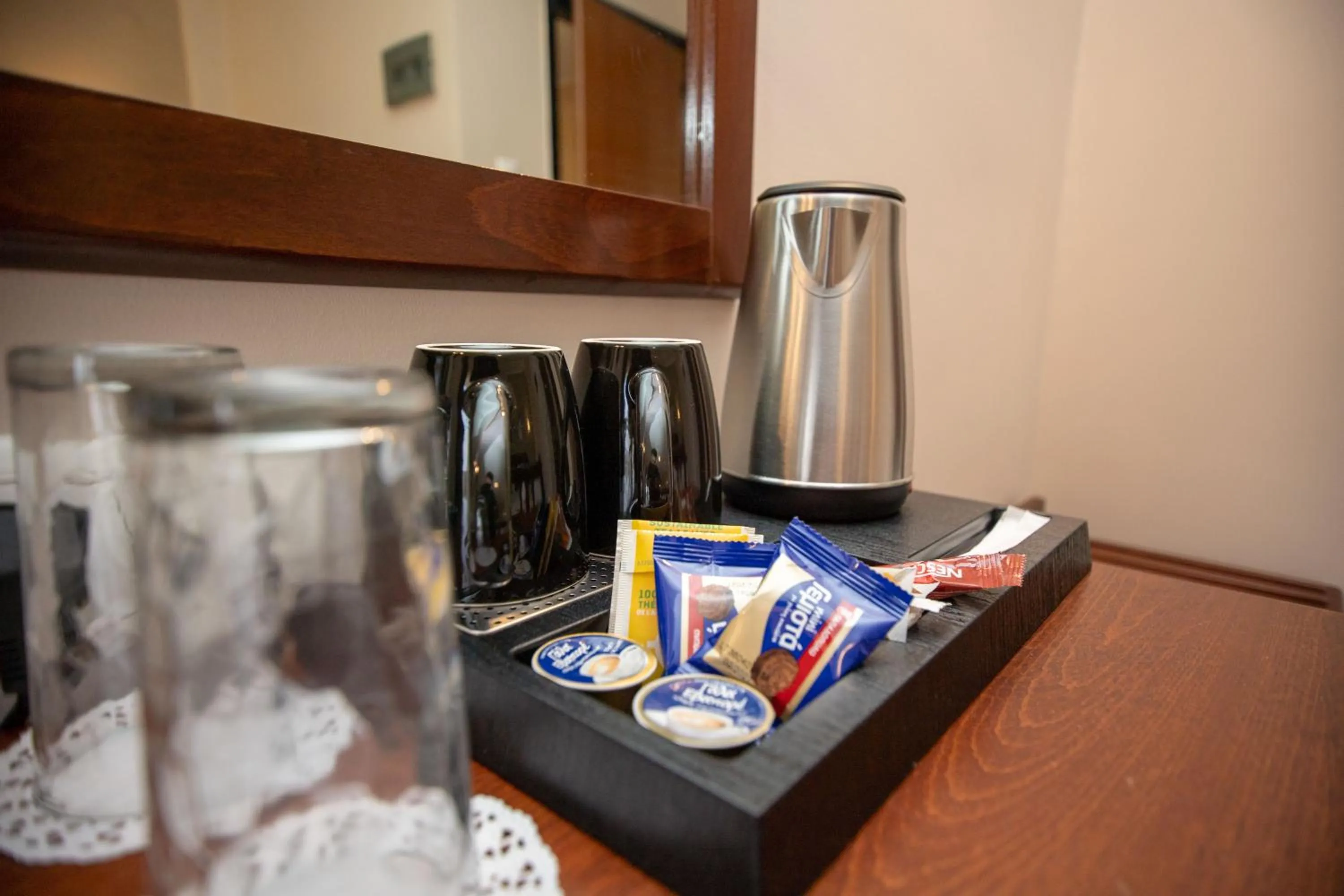 Coffee/tea facilities in Hotel Strimoniko