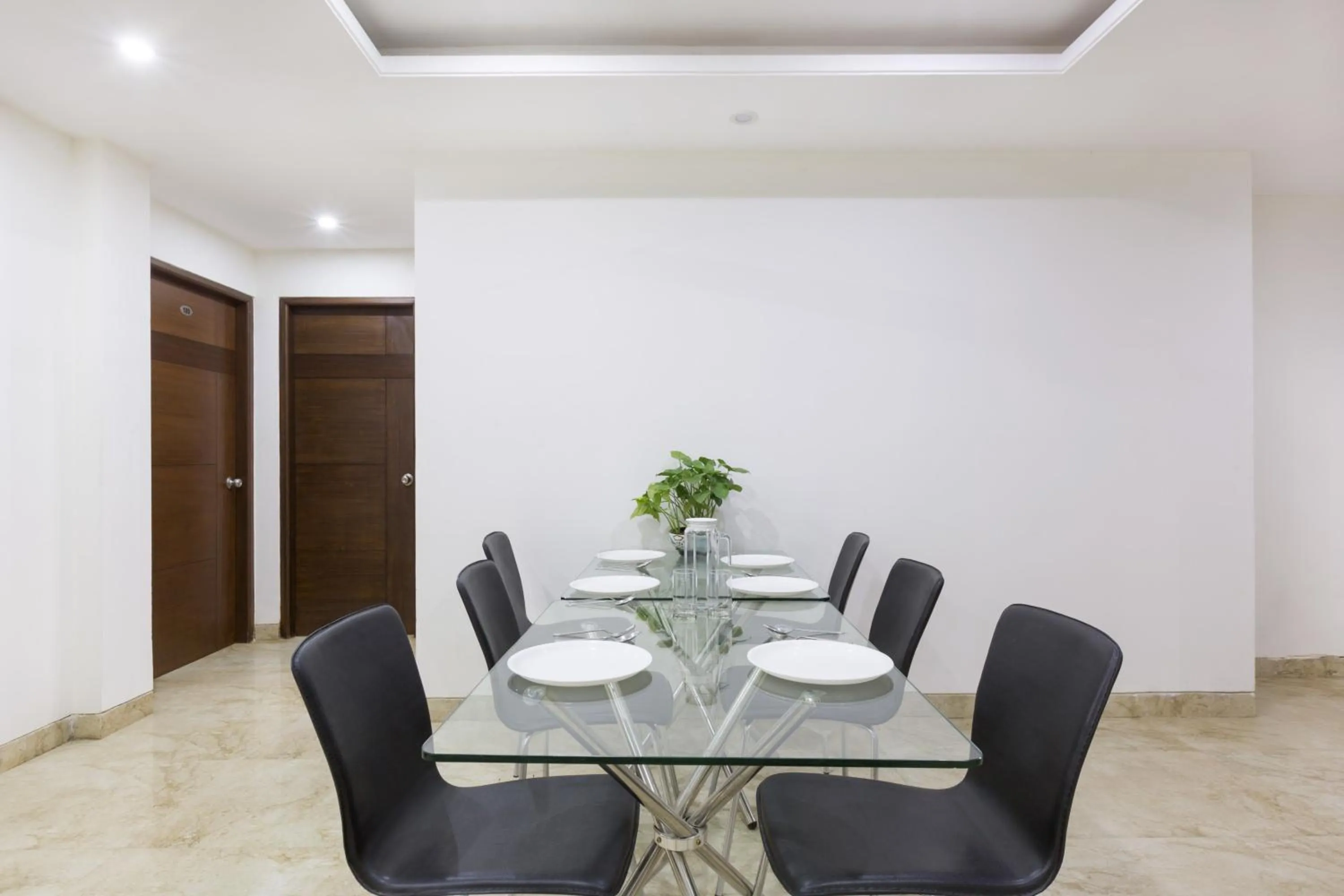 Dining area in Sanctum Suites BEL Road Bangalore