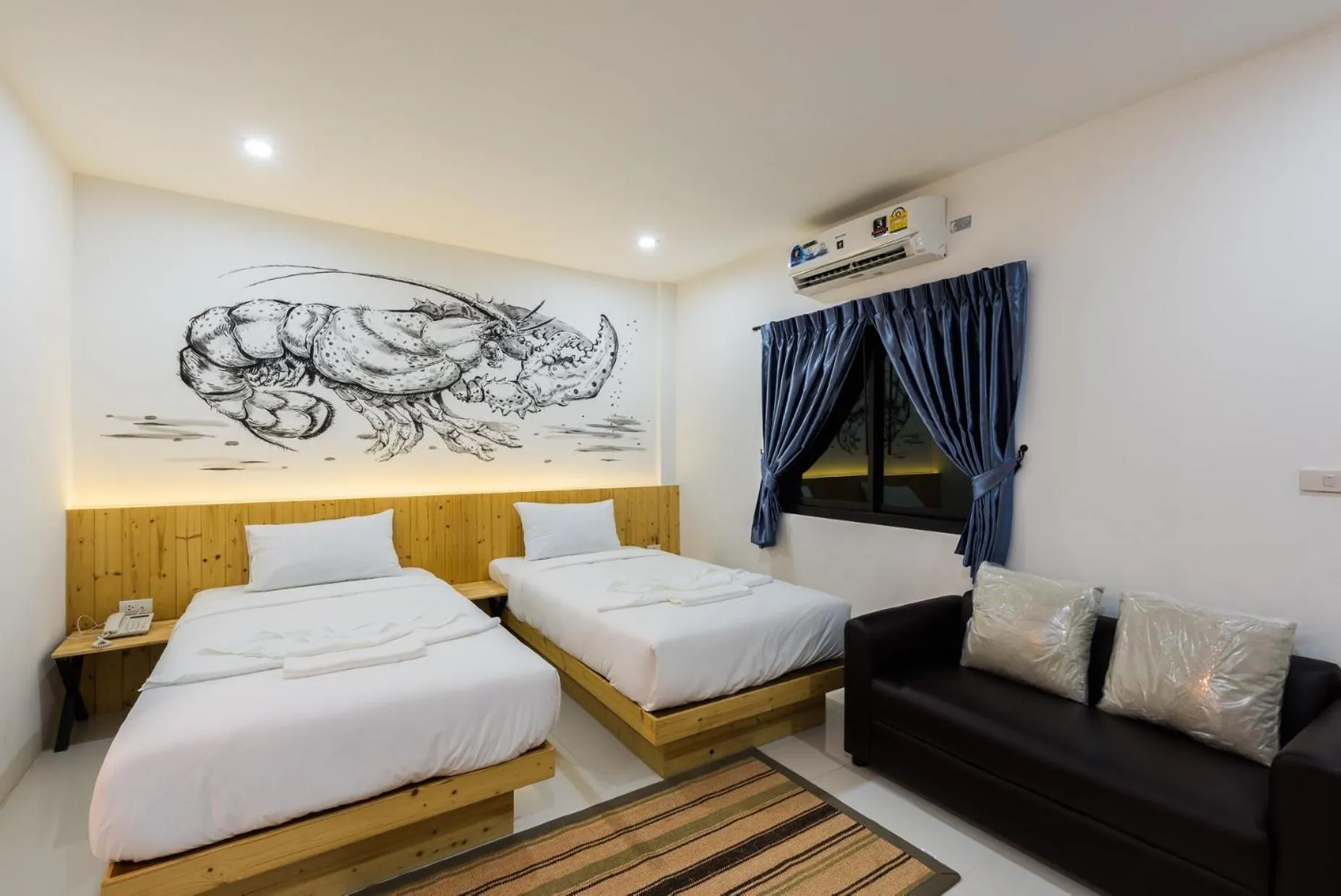 Bed in Nine blue residence