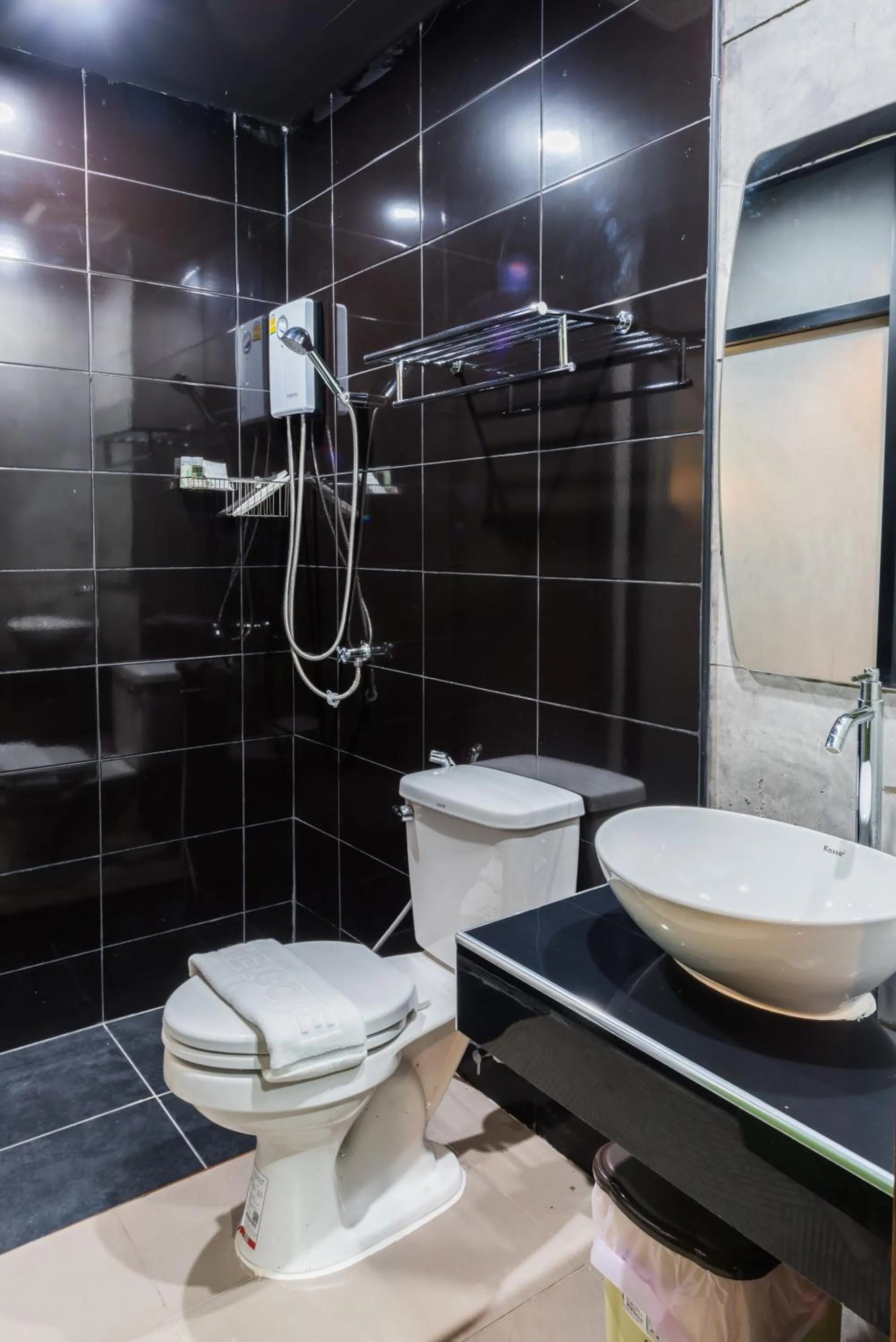 Bathroom in Nine blue residence