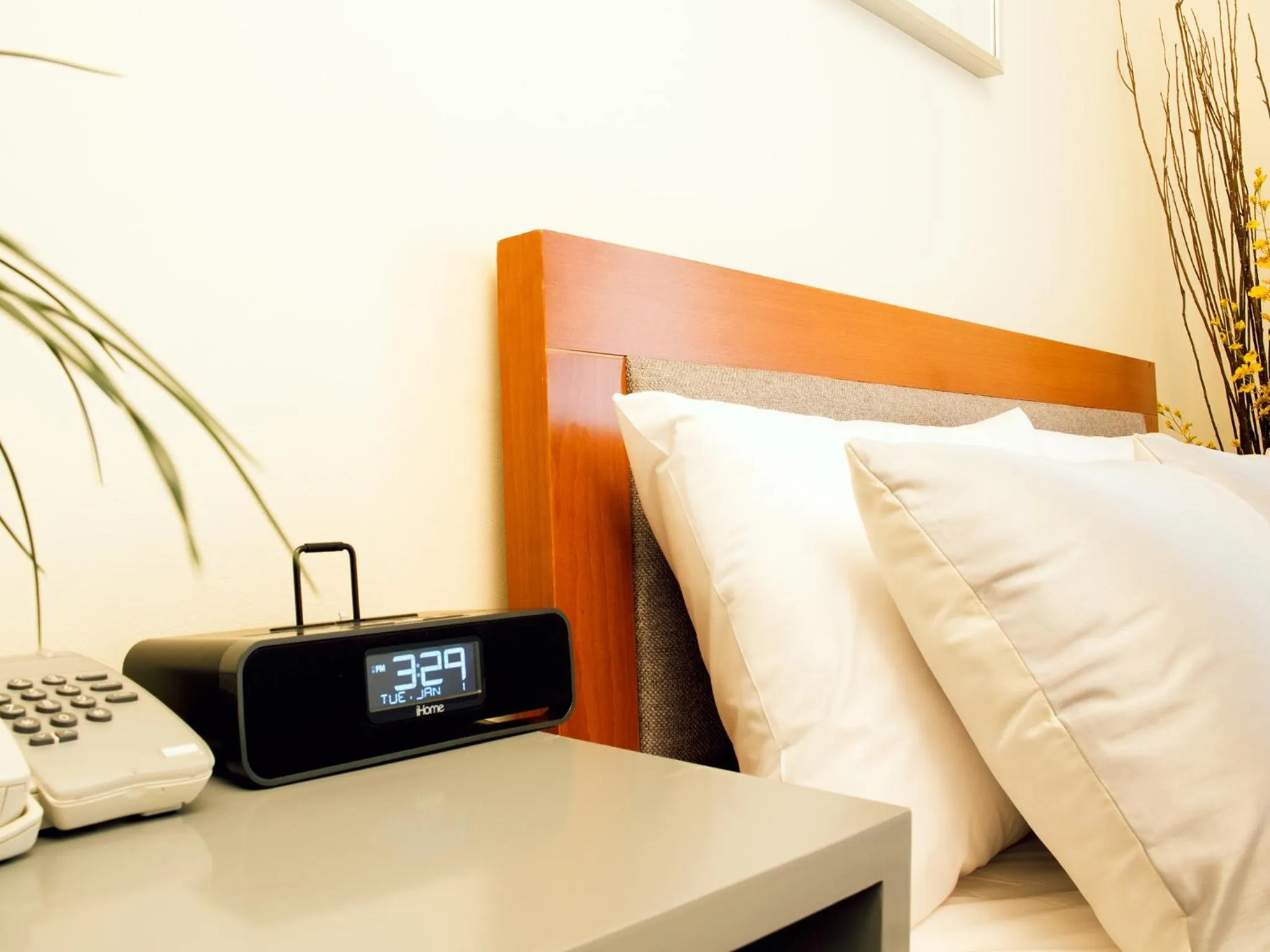 Decorative detail, Bed in Midtown West Hotel