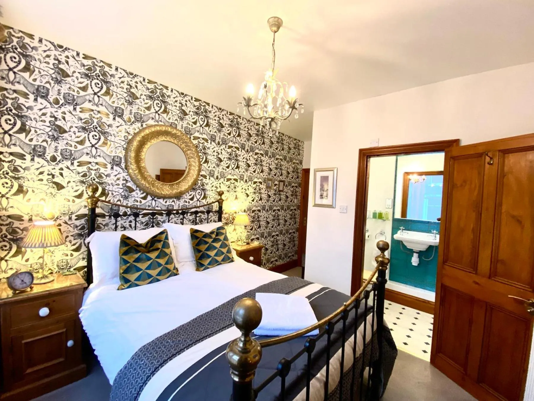 Bed in Elm Tree Lodge