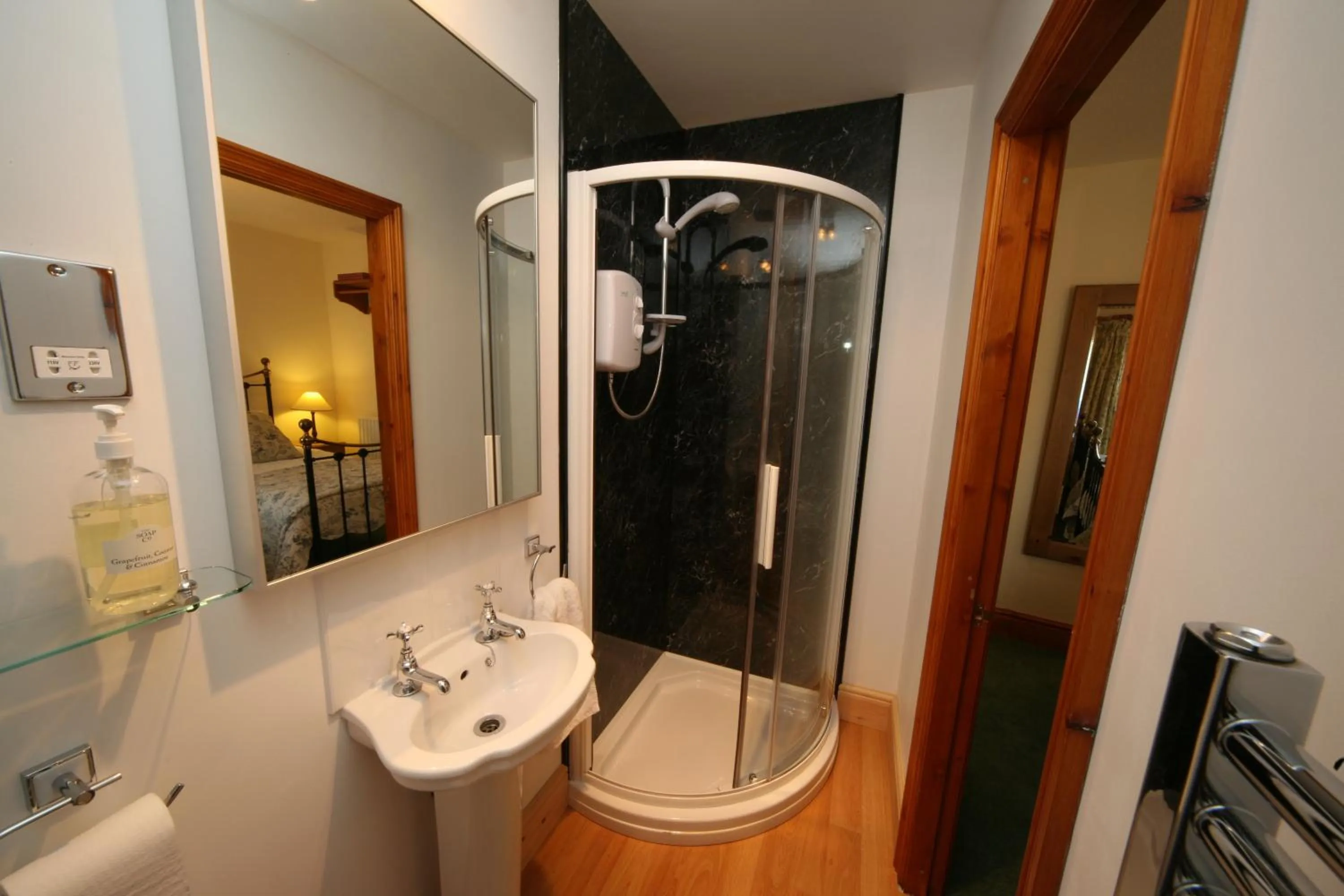 Shower in Elm Tree Lodge