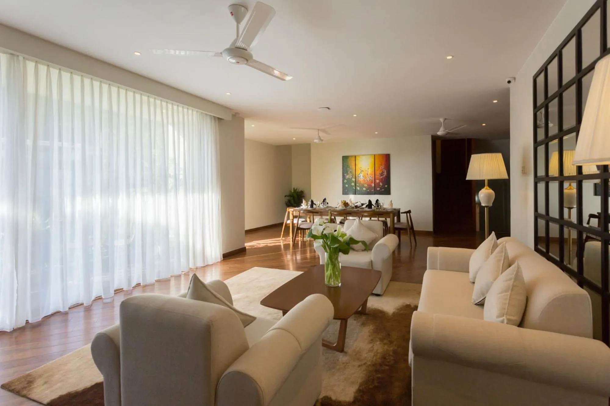 Living room in Serene Villa 38