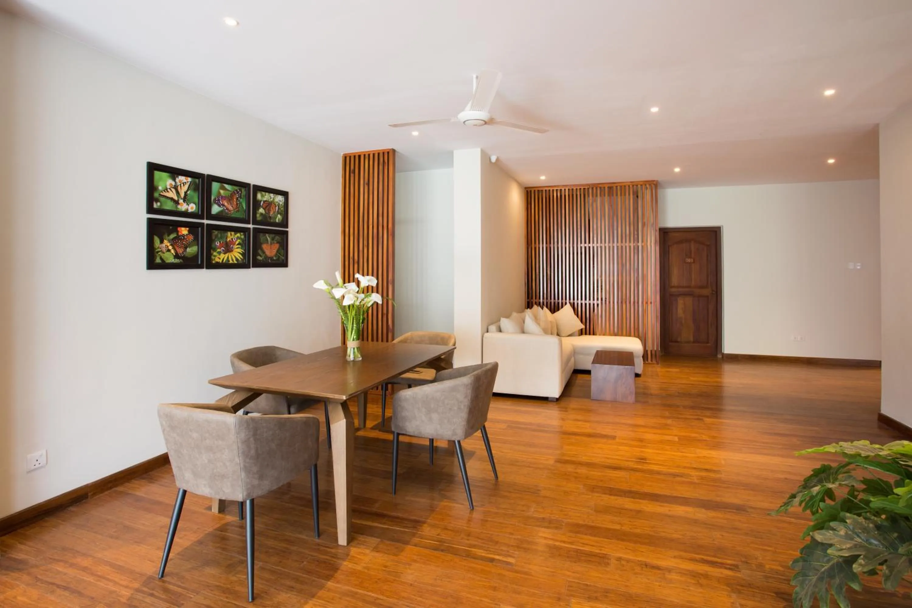 Seating area in Serene Villa 38