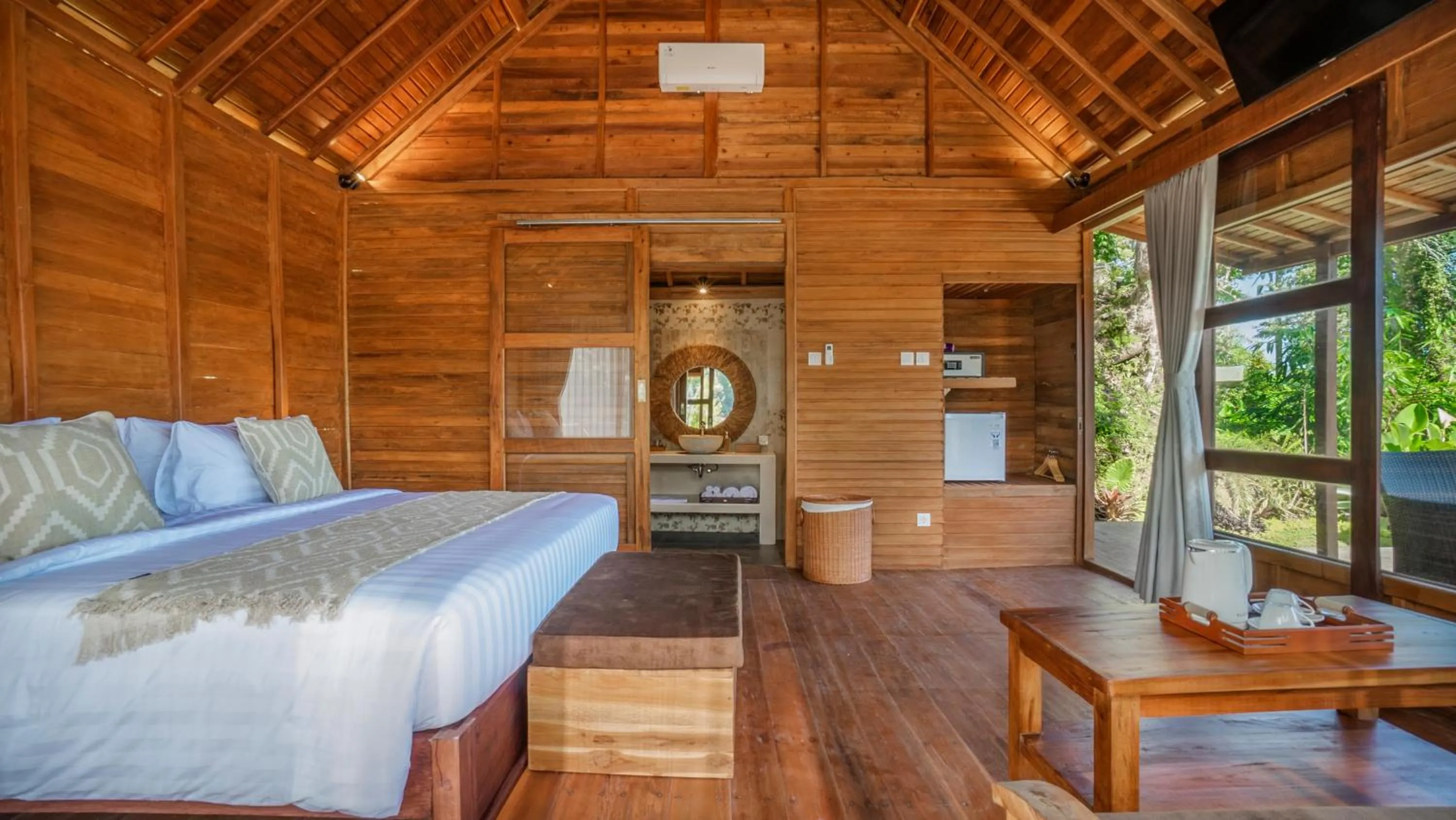 Bed in Anja Villas Ubud