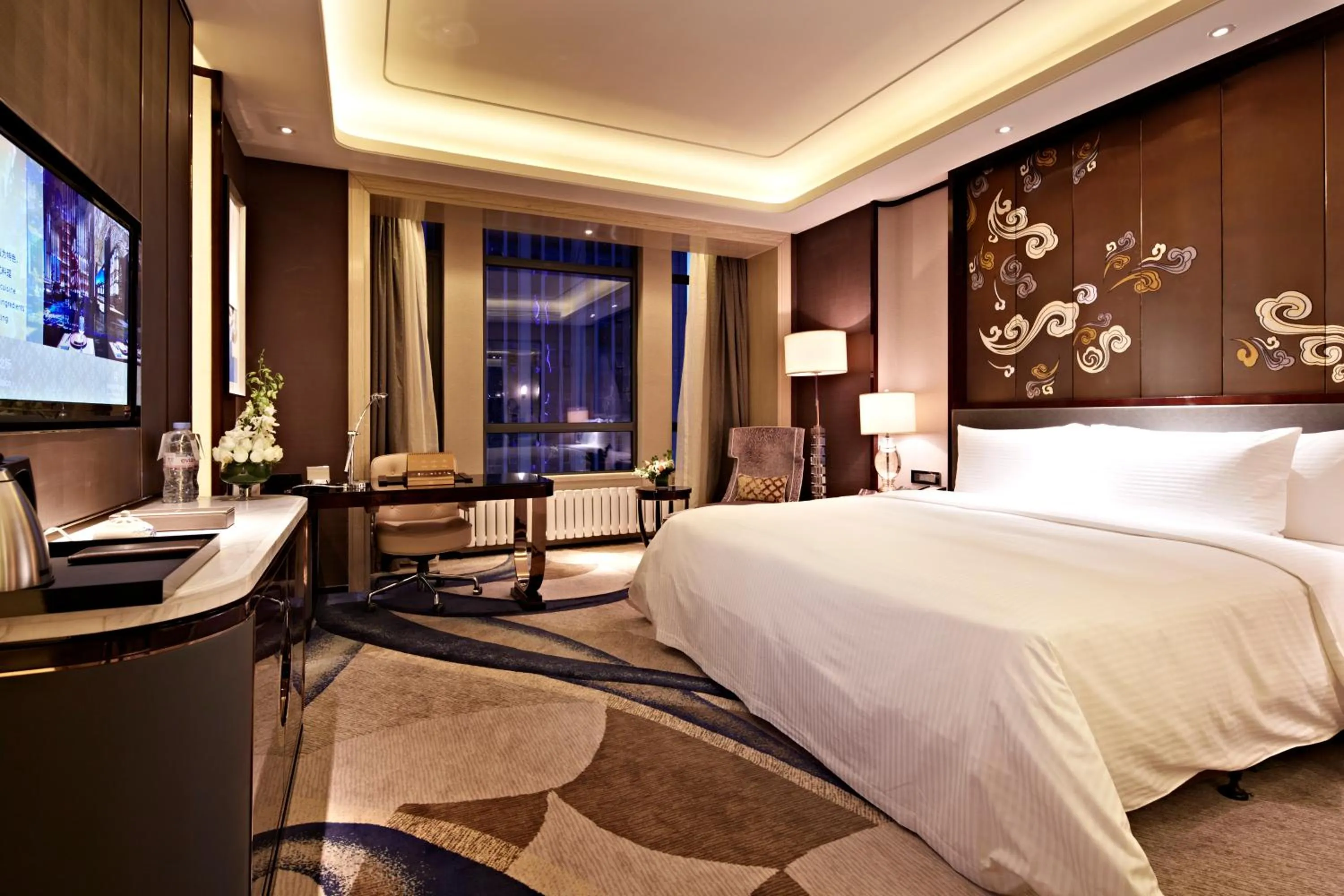 Photo of the whole room, Bed in Wanda Realm Yinchuan