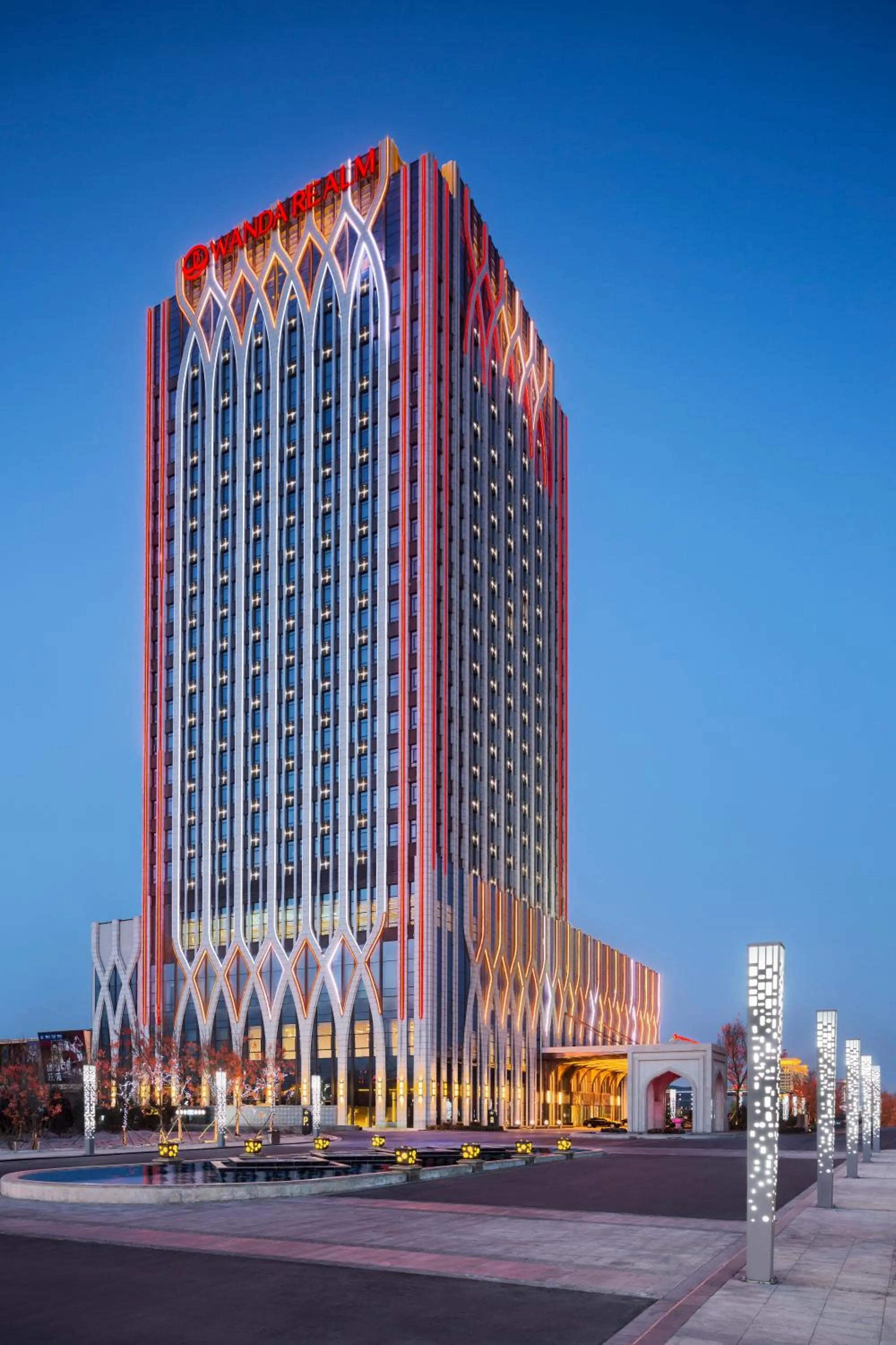 Facade/entrance in Wanda Realm Yinchuan
