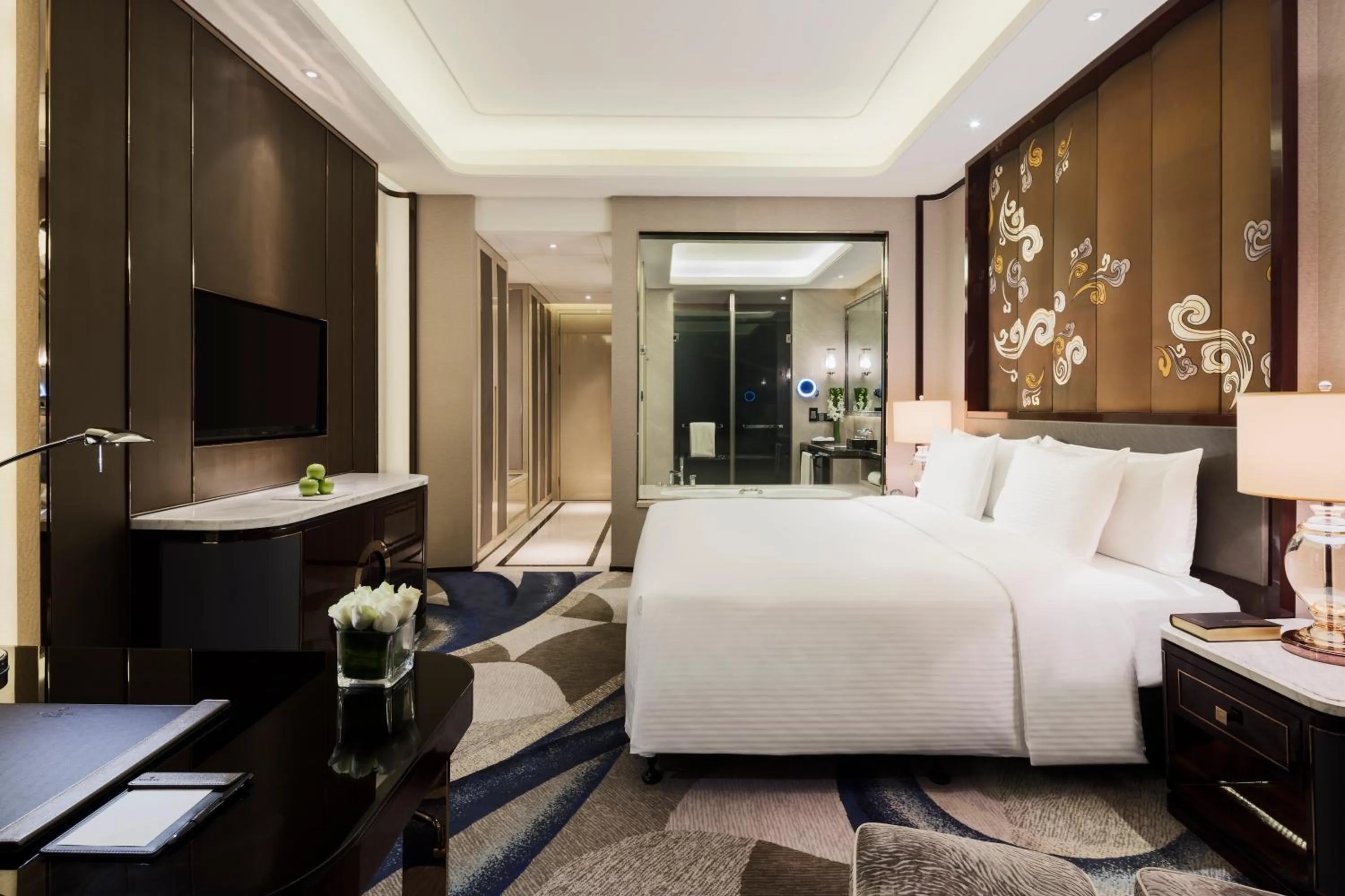 Photo of the whole room, Bed in Wanda Realm Yinchuan
