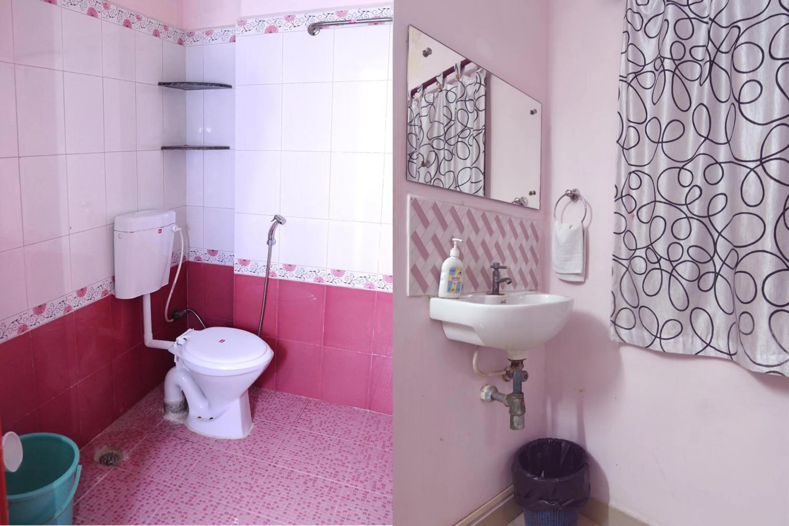 Toilet in Royal Green Accommodation Chennai Airport