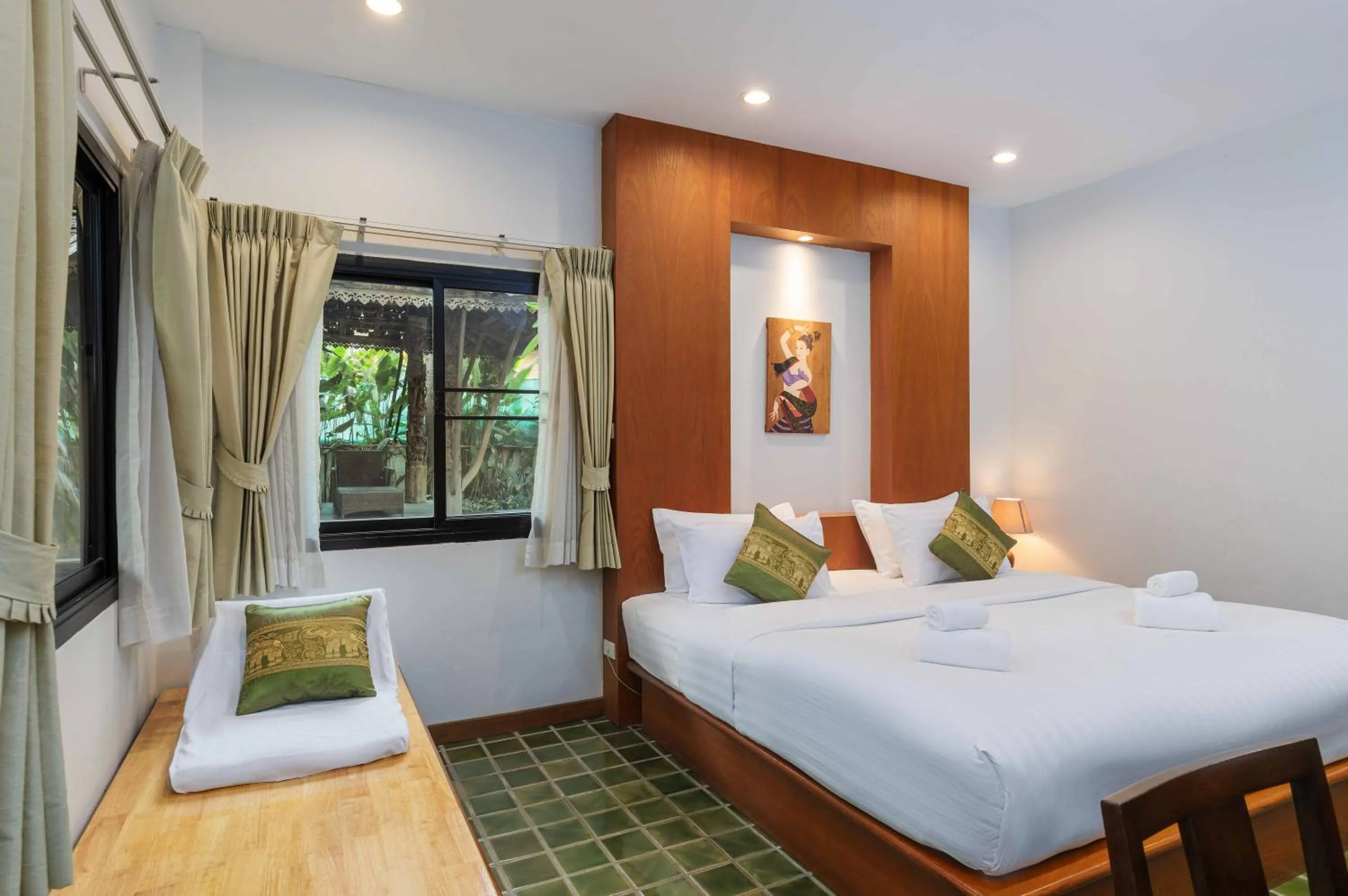 Bedroom, Bed in Charlie House Pin Klao