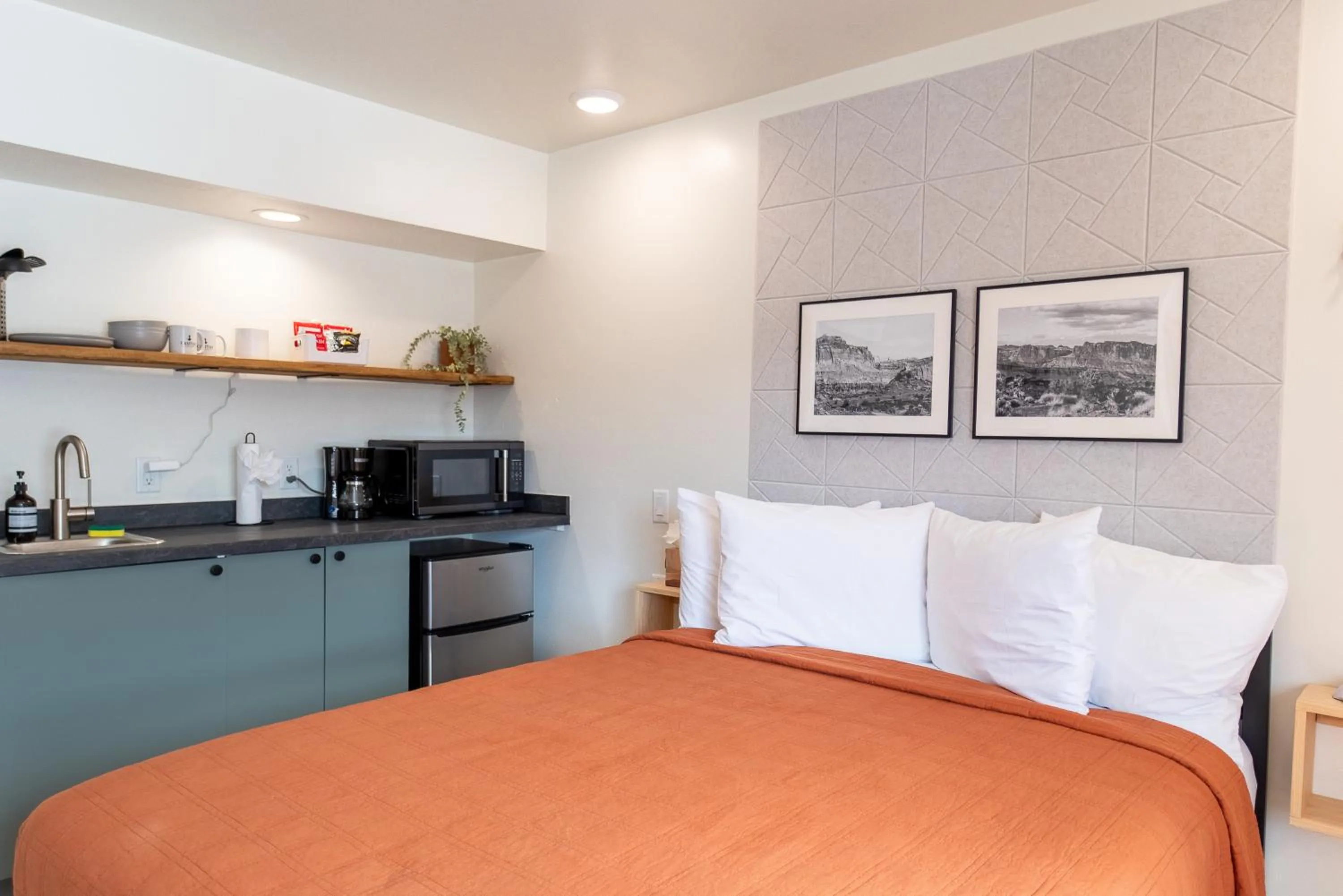 Bed in Casitas at Capitol Reef