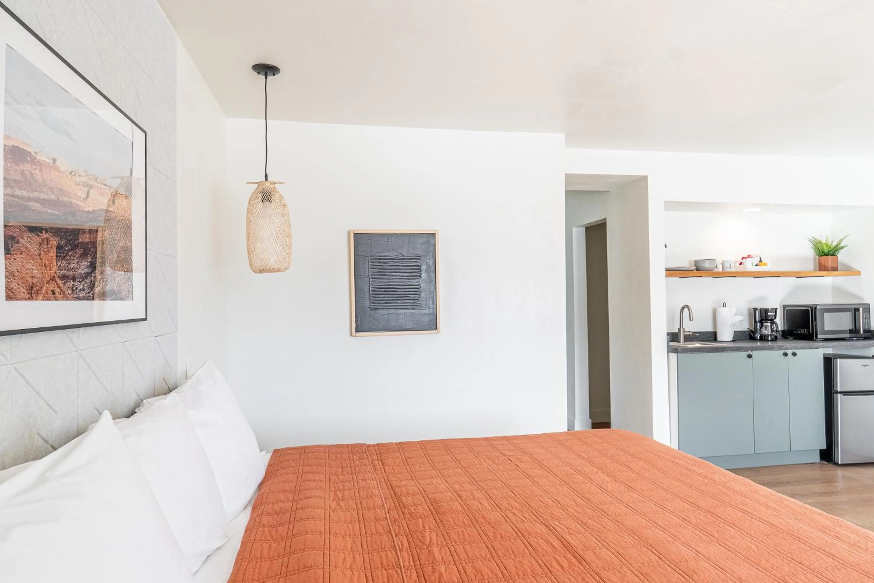 Bed in Casitas at Capitol Reef